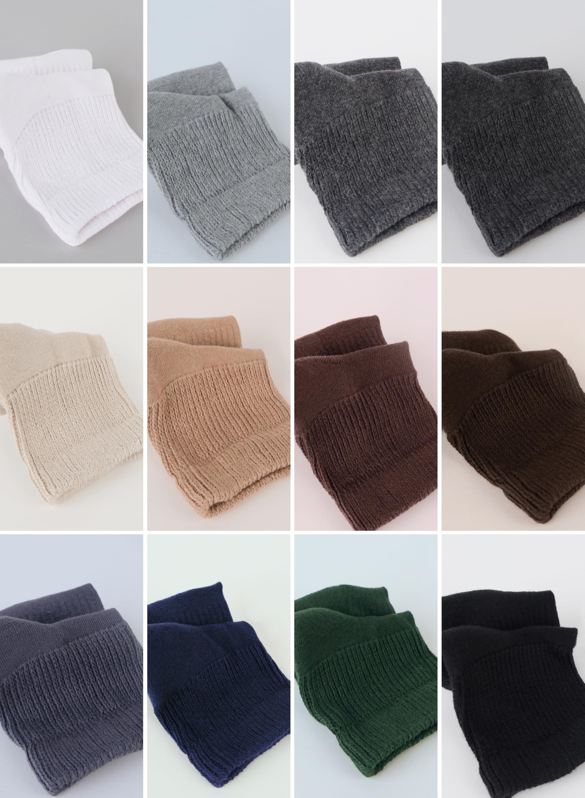 Men Diabetic Ankle Cotton Crew Socks, No Binding Top, 6 Pairs, by Hugh Ugoli