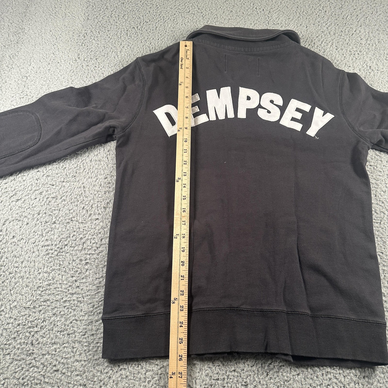 Jack Dempsey Roots Of Fight Sweatshirt Mens M Gray Cardigan Graphic Boxing