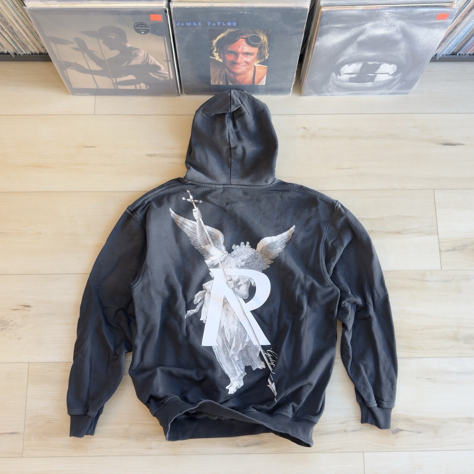 REPRESENT Archangel Mens Hoodie Stained Black MLM4238-230 Made In Portugal M