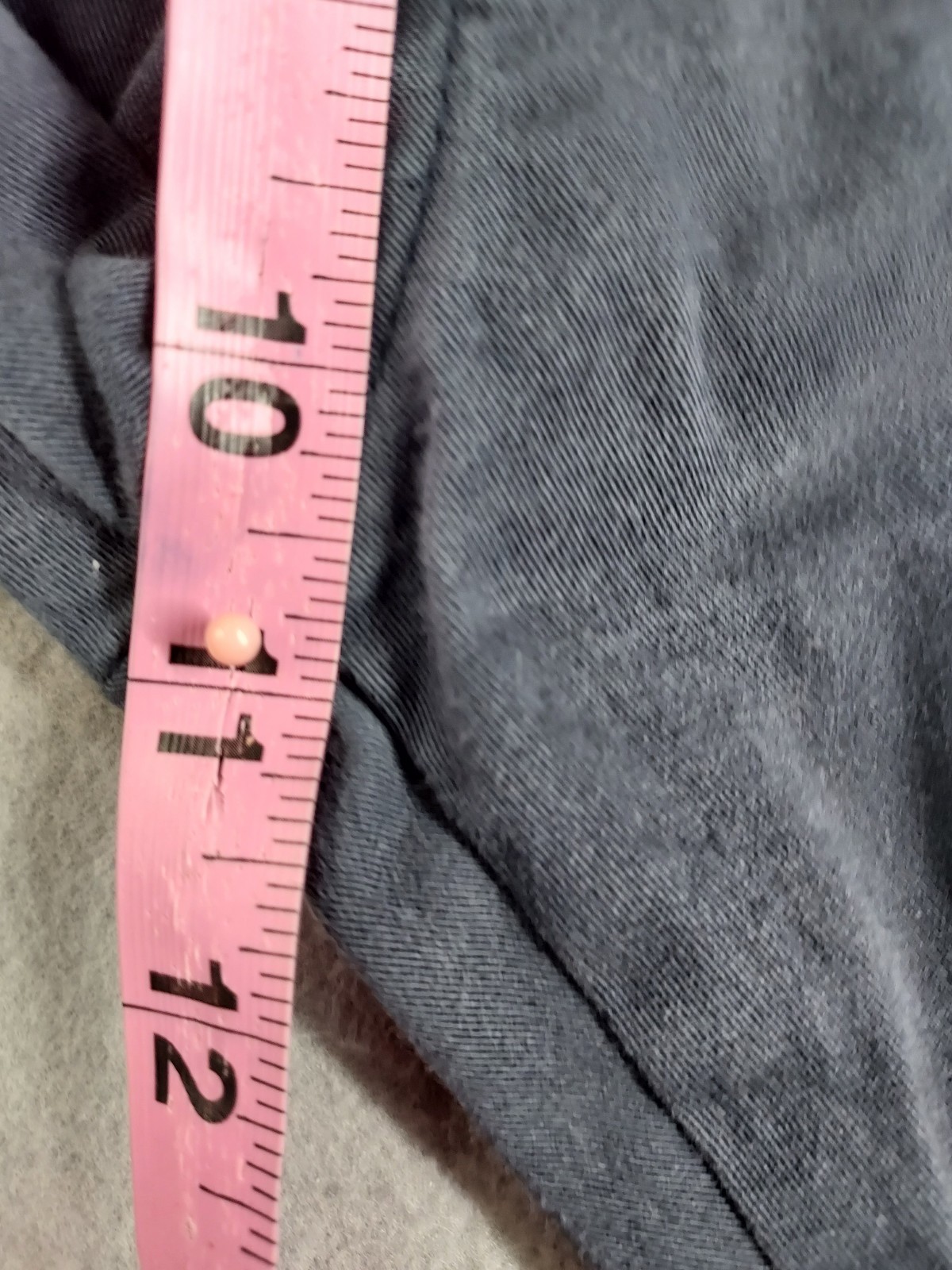 Tau Cotton Men Chino Pants Blue Zip Button Slash Pockets Mid Rise Logo Casual