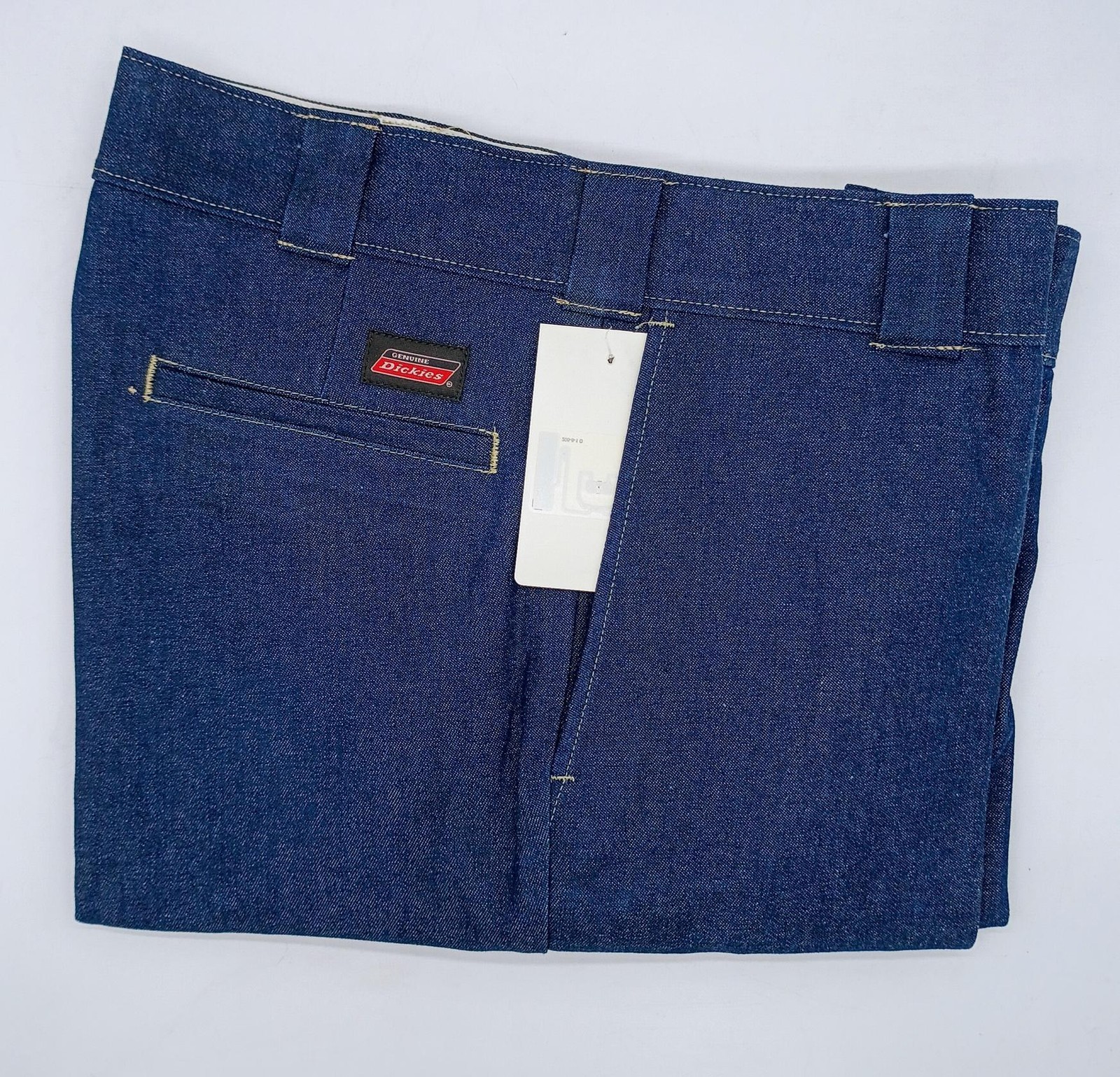 Dickies Men’s Original 874 Blue Denim Work Pants Jeans, 38W x 30L