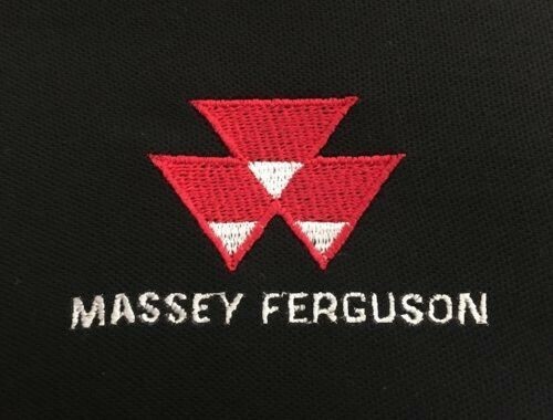 Massey Ferguson Tractor Contrast Polo Shirt – Embroidered – XXS to 3XL