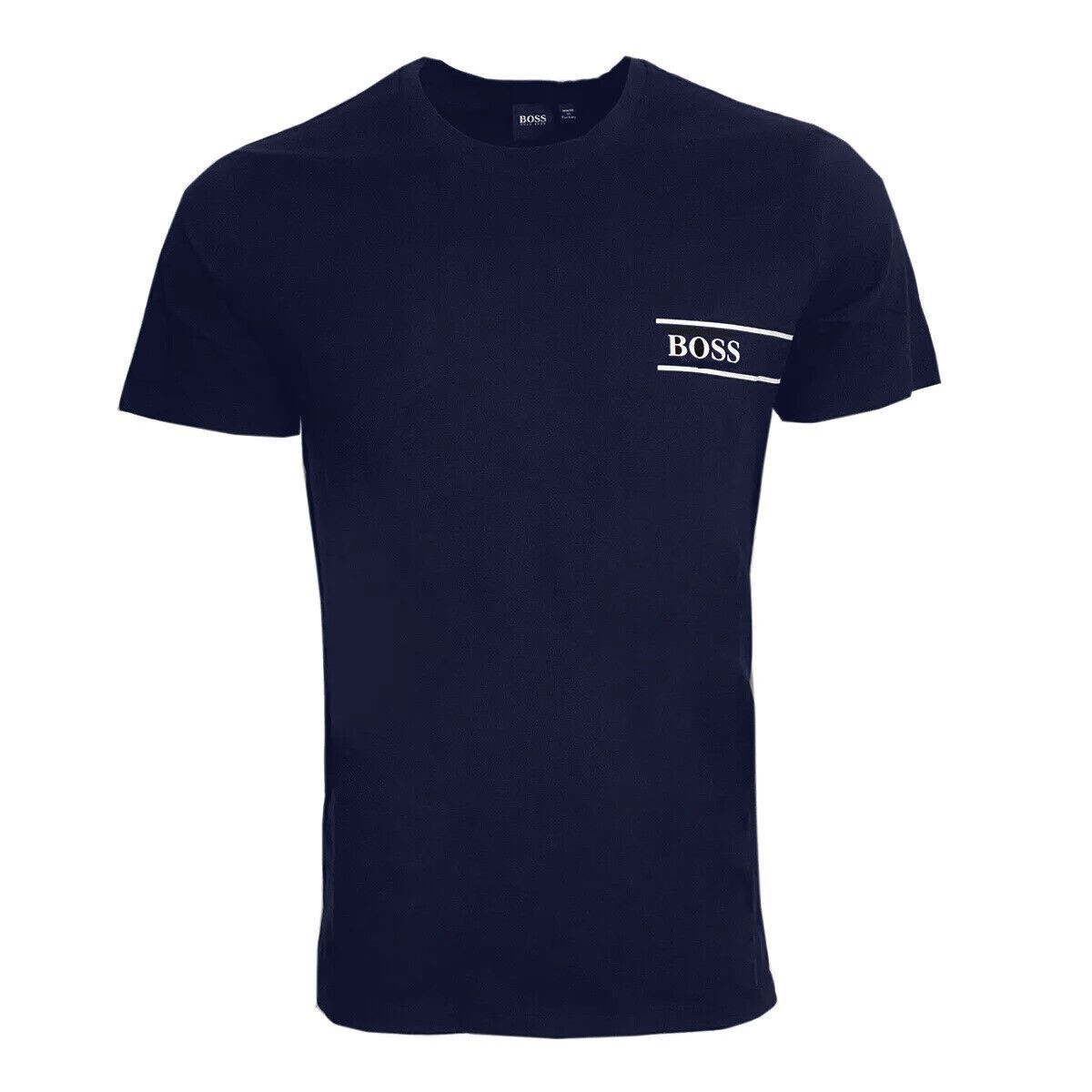 Hugo Boss Pure Cotton Crew Neck T-Shirt Navy MD