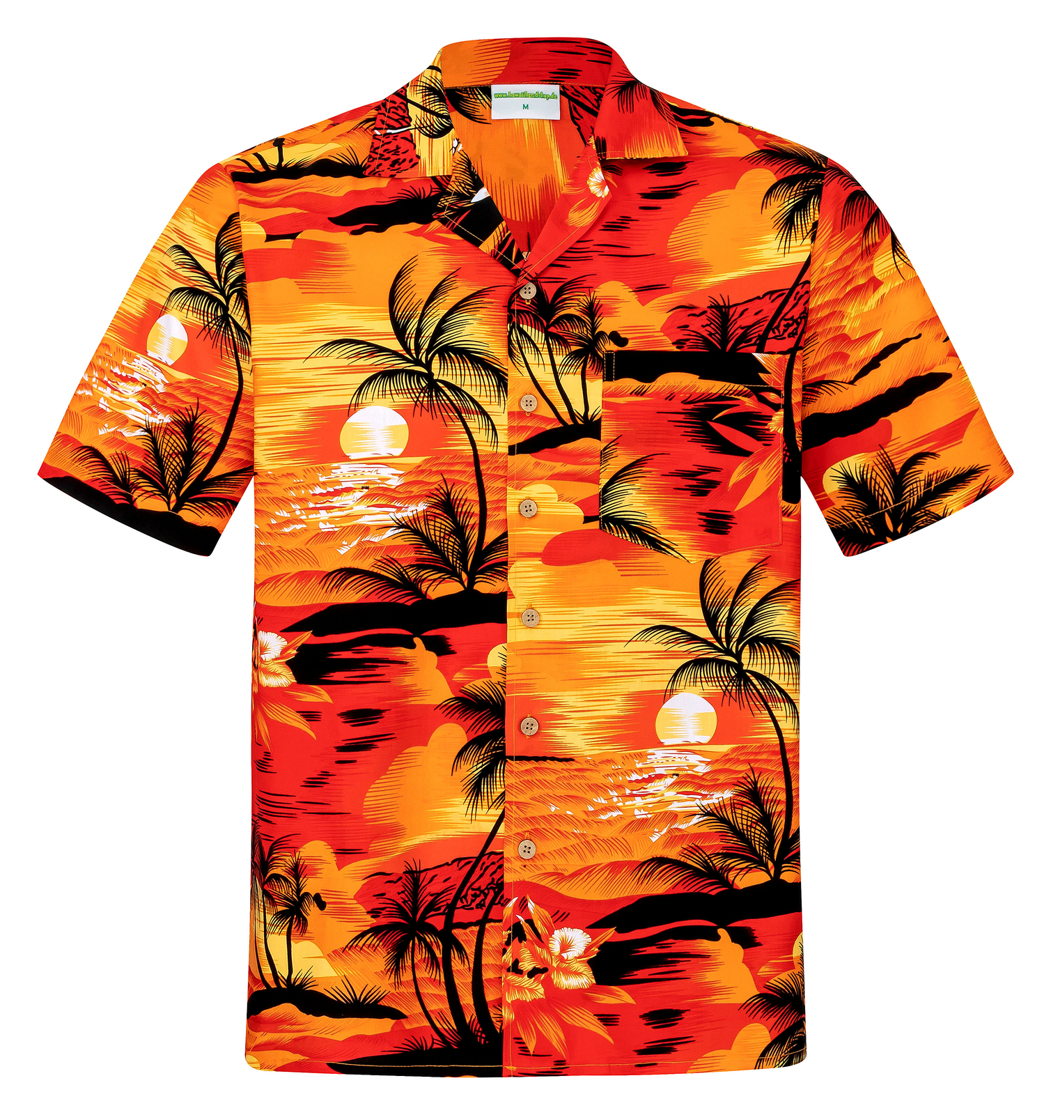 Herren Hawaii Hemd 100% Baumwolle S – 8XL Kurzarm Sommer Beach Hawaiihemd Shirt