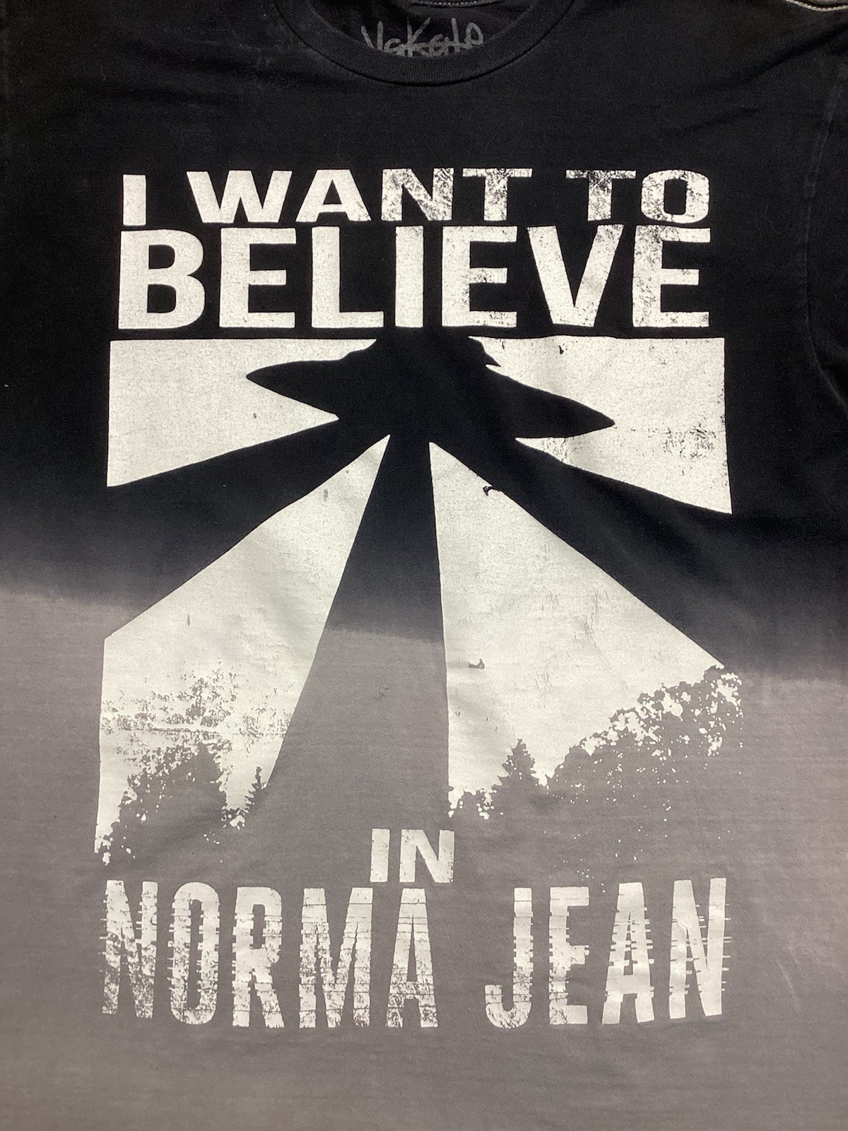 Norma Jean Tour Shirt Size L I Want To Believe Metalcore
