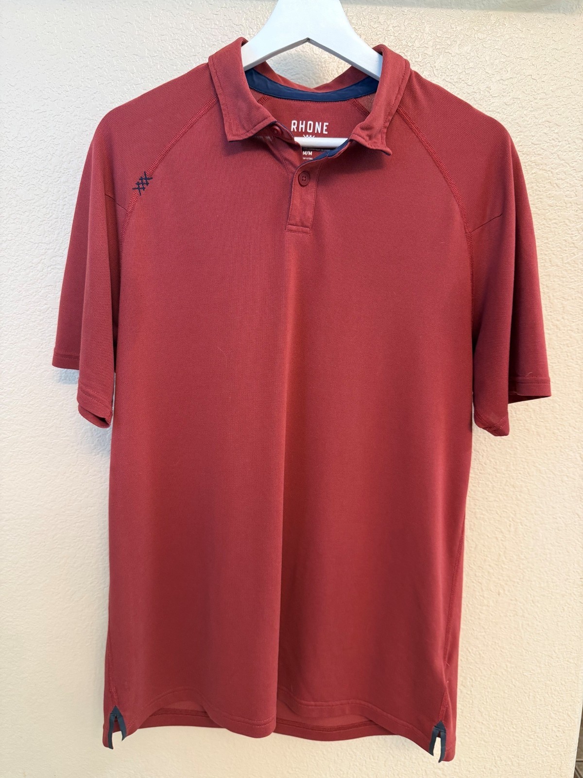 Rhone Delta Pique Polo Medium Rosewood