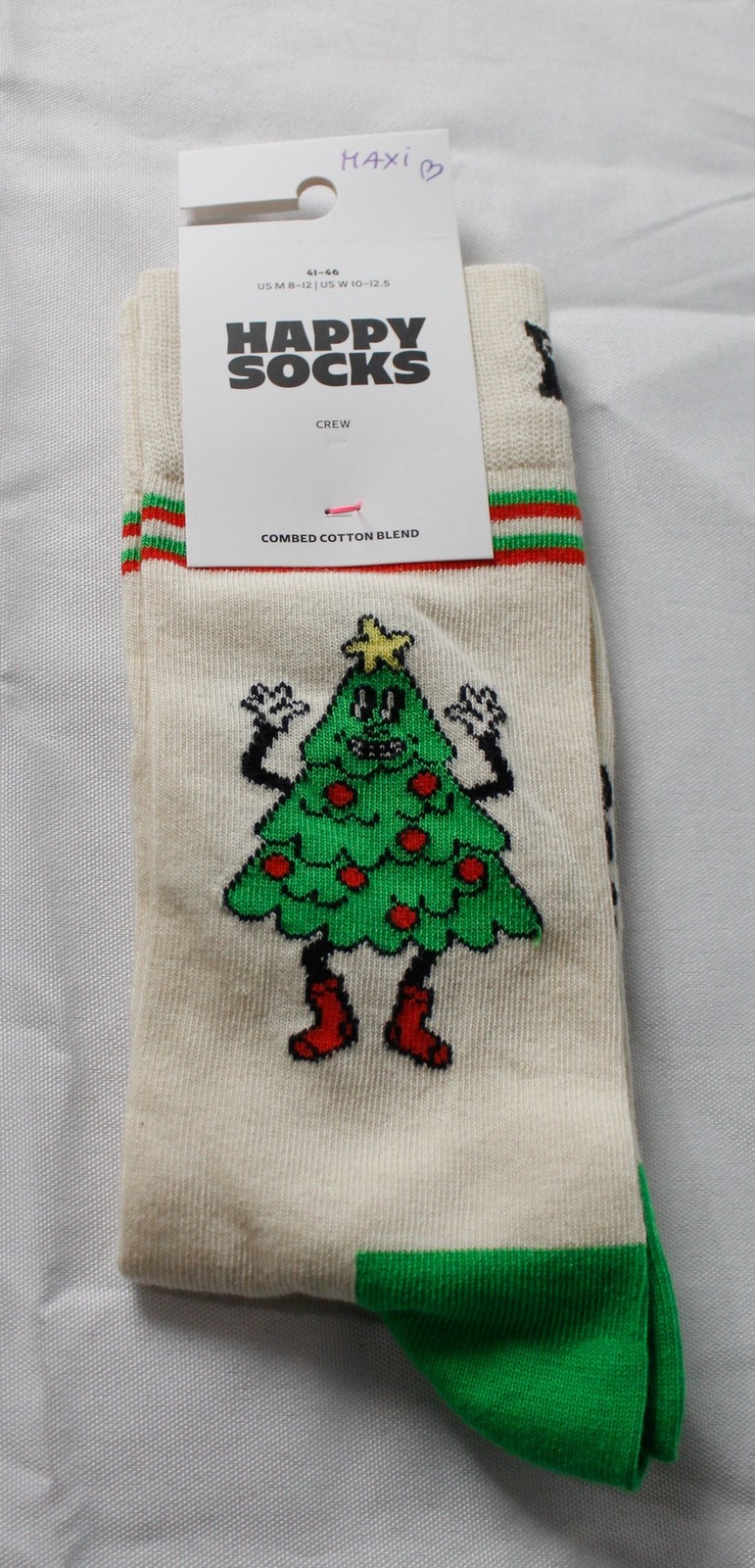 Happy Socks Unisex Unisex Combed Cotton Tree Crew Sock DH3 Multicolor 41-46