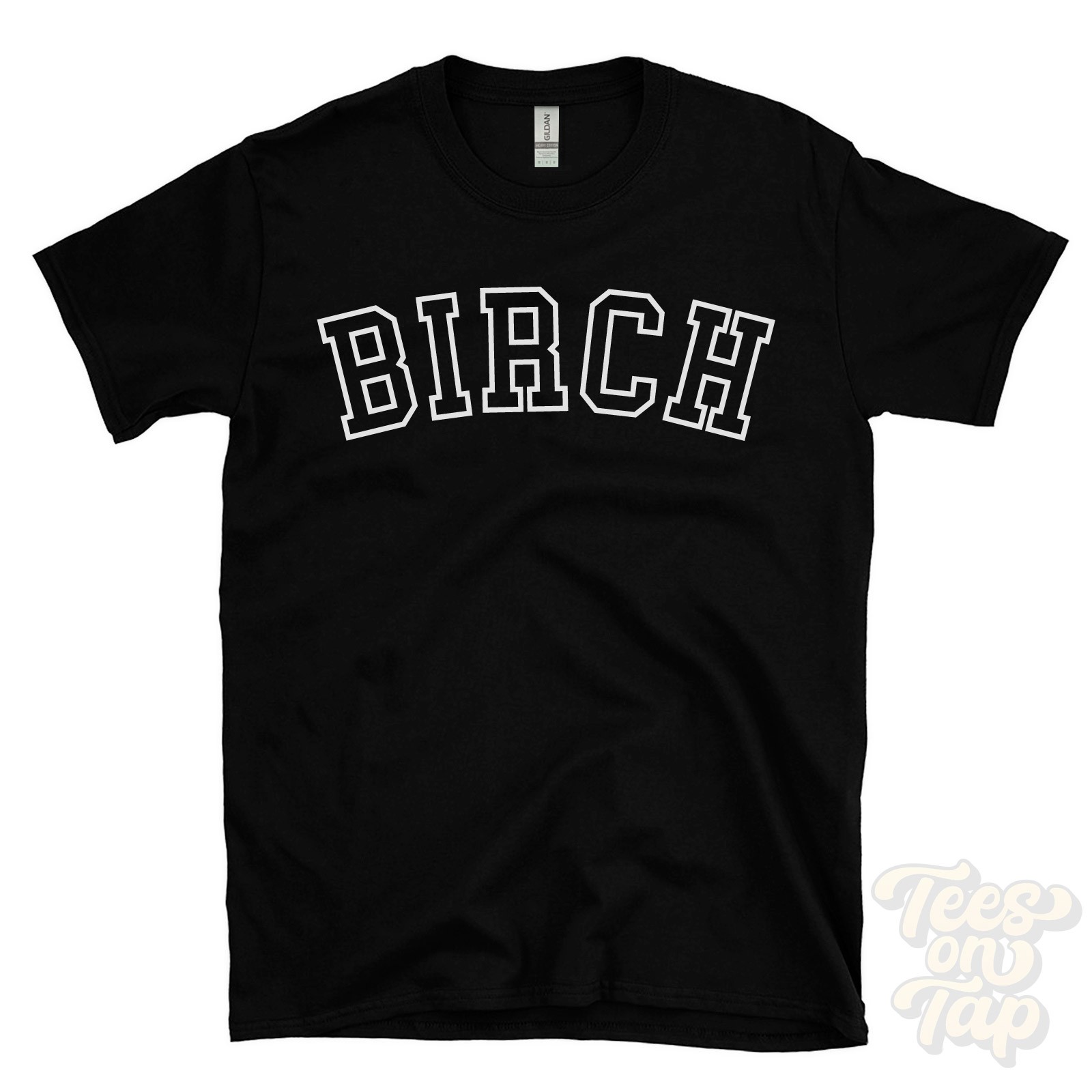 BIRCH T-SHIRT RETRO VARSITY STYLE texas burleson