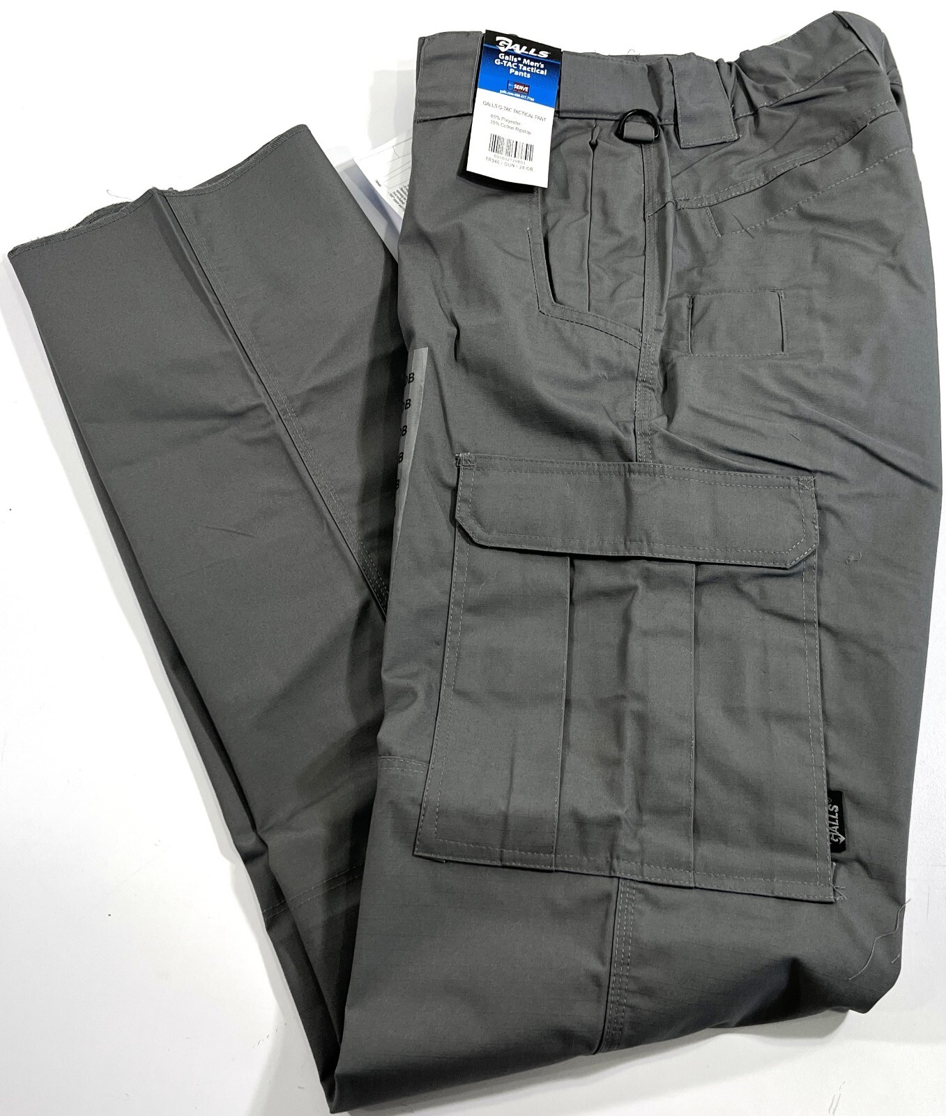 NWT MENS 28×36 GALLS G-TAC RIPSTOP TACTICAL PANTS TR940 GUNMETAL GREY UNHEMMED