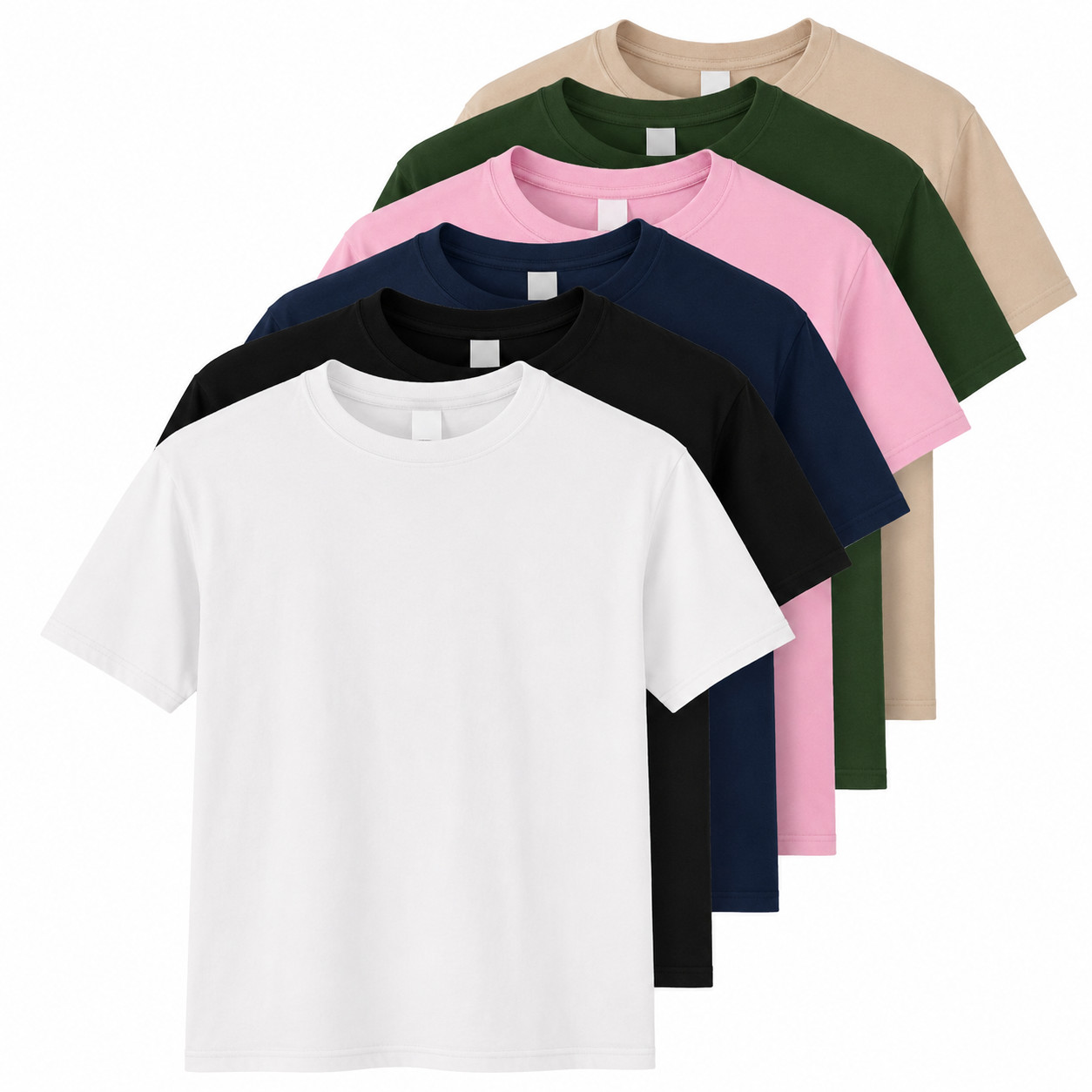 Gildan Heavy Cotton 5000 T-Shirt 3 & 5 Pack Men’s Plain Crew Neck Cotton Tee