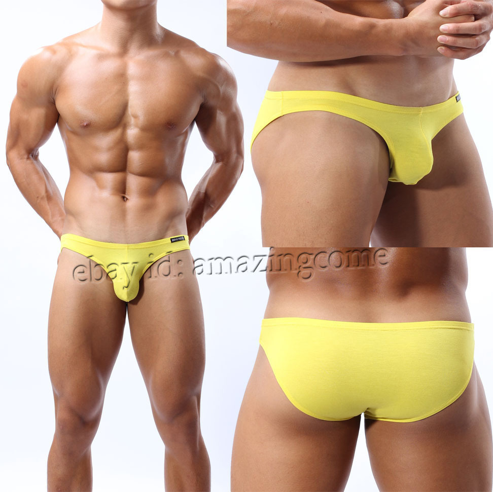 Brave Person Classic Fit Soft Men Mini Boxer Short Underwear Comfy Bikini Briefs