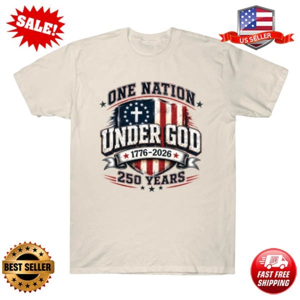 Freedom 250th Anniversary USA Flag Christian God Patriotic T-Shirt
