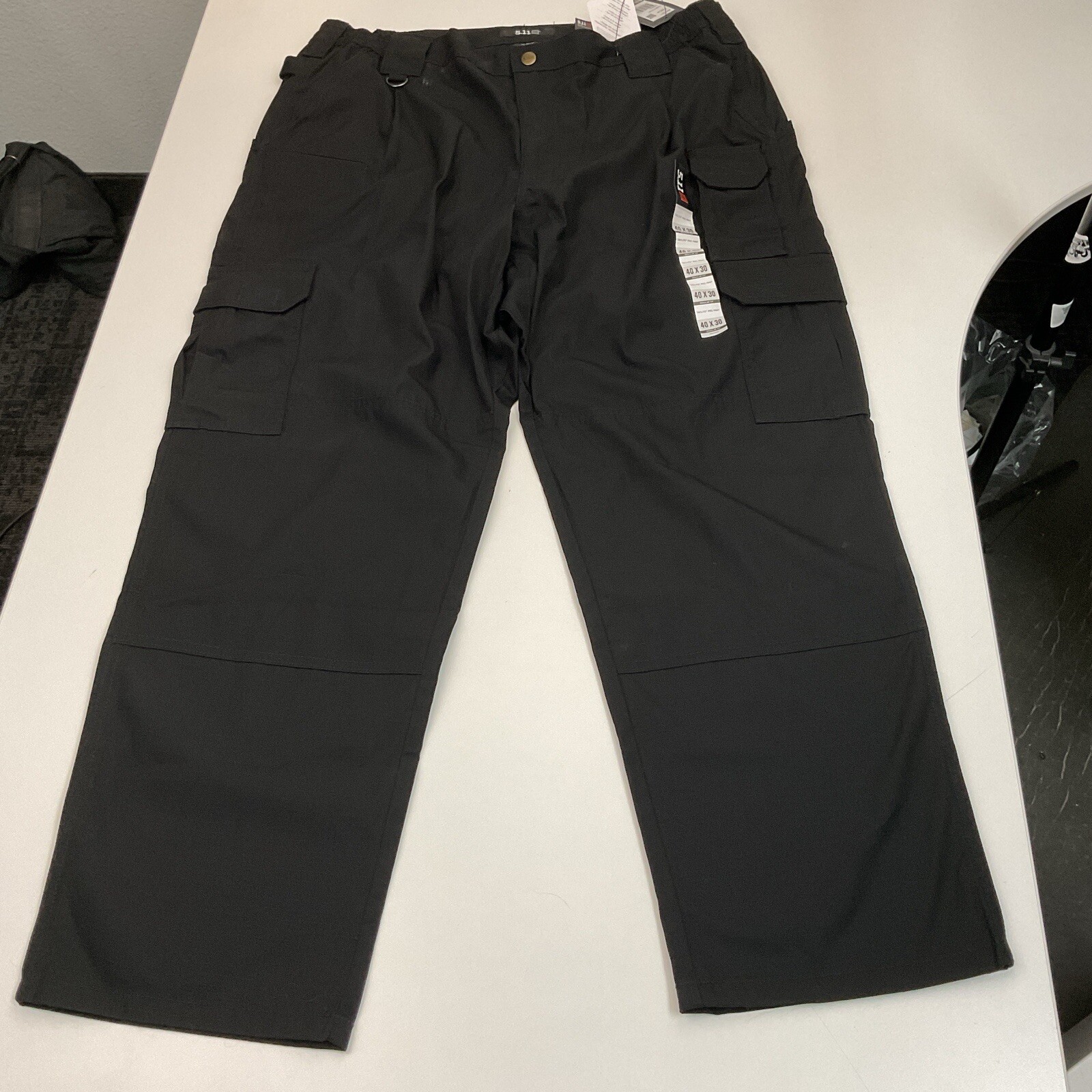 74273 5.11 Tactical Mens Regular Fit Taclite Pro Ripstop Cargo Pants 40×30 Black