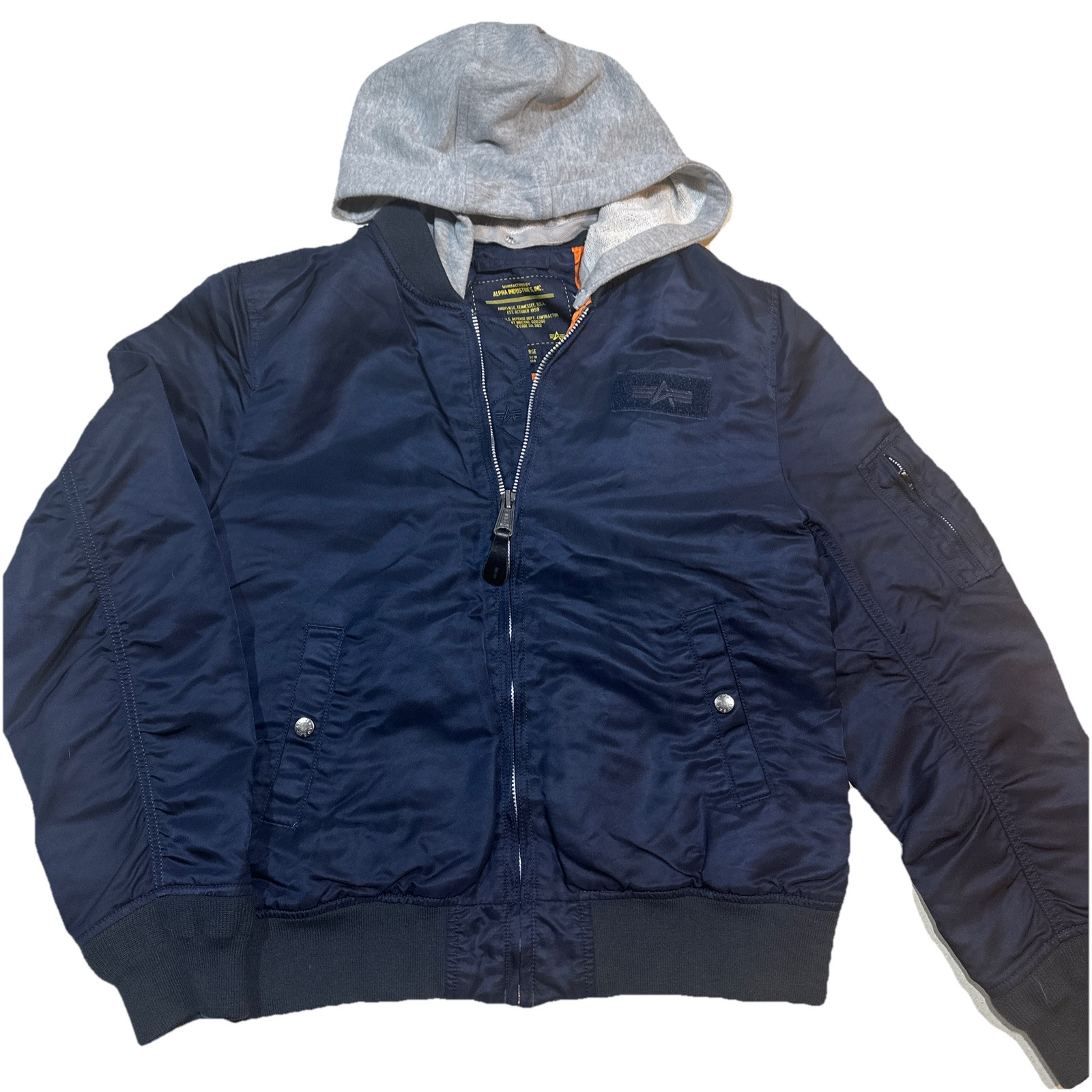 Alpha Industries Inc. Official U.S. Defense Department Contractor Bomber Jacket