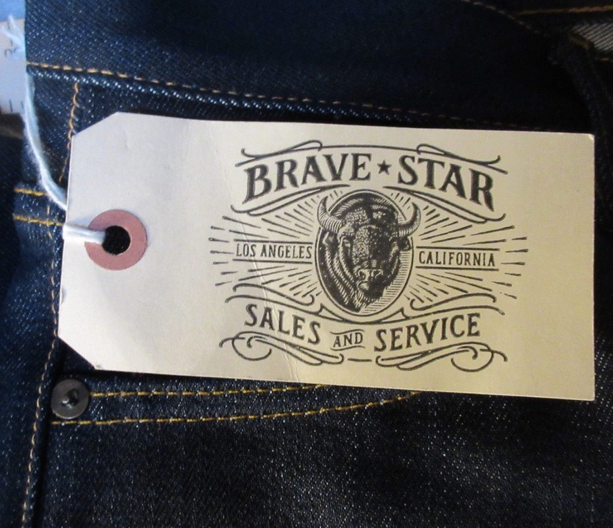 Brave Star Jeans 30 Mens 17oz Extra Rigid Japanese Selvage Denim NWT