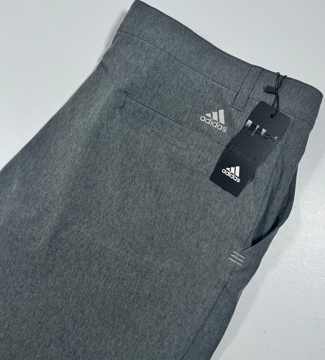 NWT Adidas Ultimate 365 Stretch Golf Shorts 36 Dark Grey Heather Inseam 10″