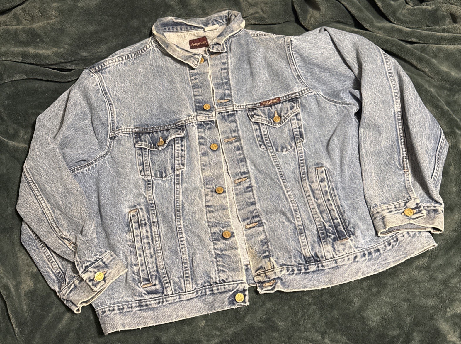 Vintage ‘70s Sedgefield Denim Jacket—USA Made—XXXL Tall—Distressed
