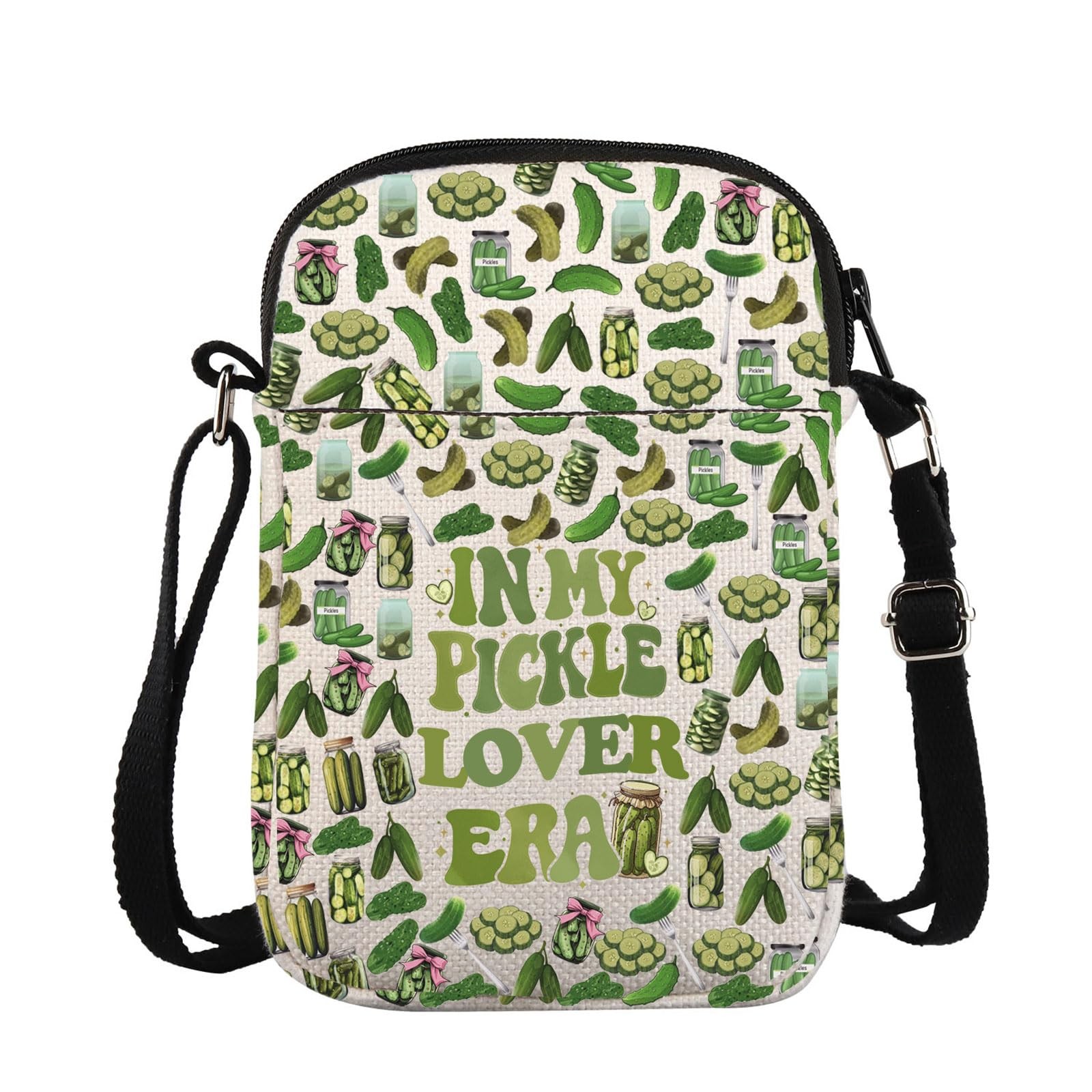 Pickle Crossbody Bag Canning Season Gift Jar Dill Gherkin Cucumber Lovers