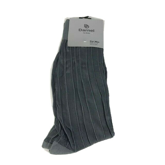 Darnel Men’s Sheer Dress Socks Assorted Colors 100% Nylon Mid Calf Size 10-13