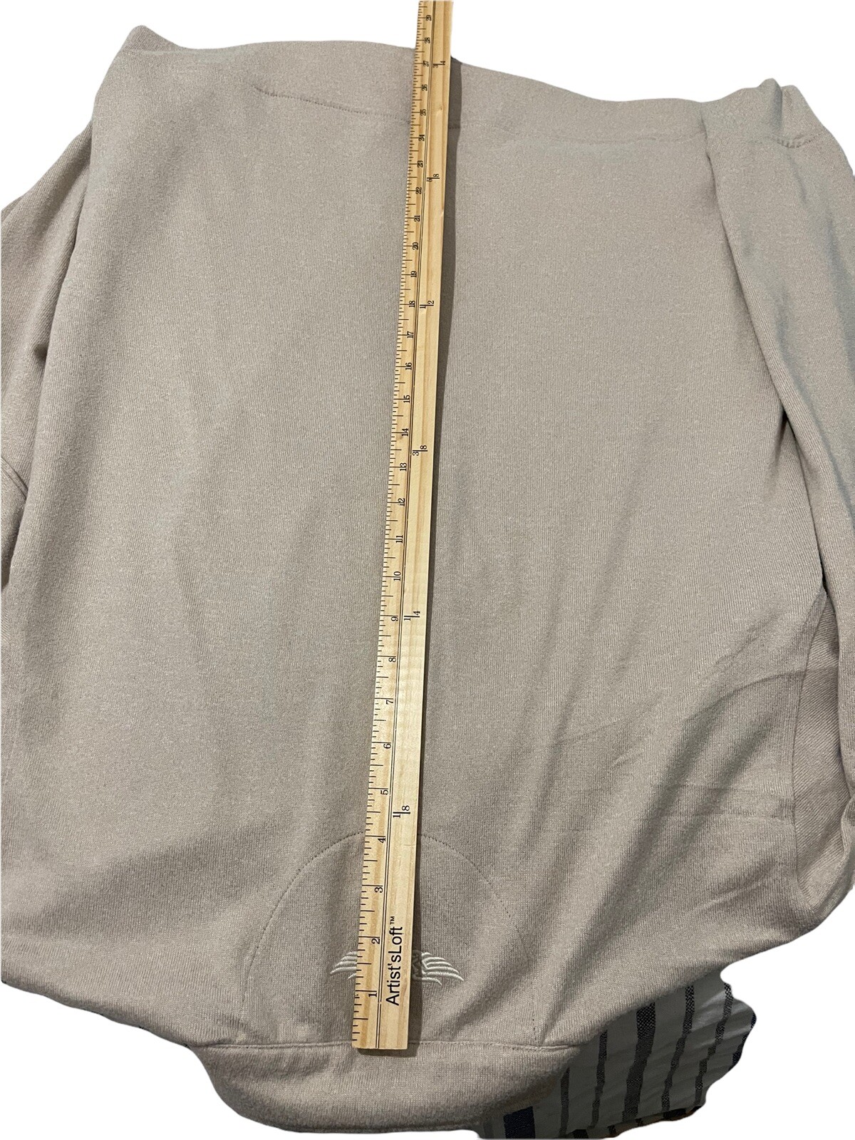 STRAIGHT DOWN Men’s 1/2 Zip Jacket Beige Embroidered Golfing Size Large