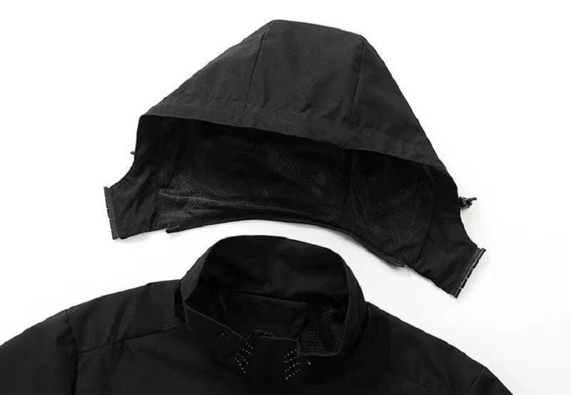 Men’s Waterproof Rain Jacket — Lightweight Hooded Windproof Outdoor Coat
