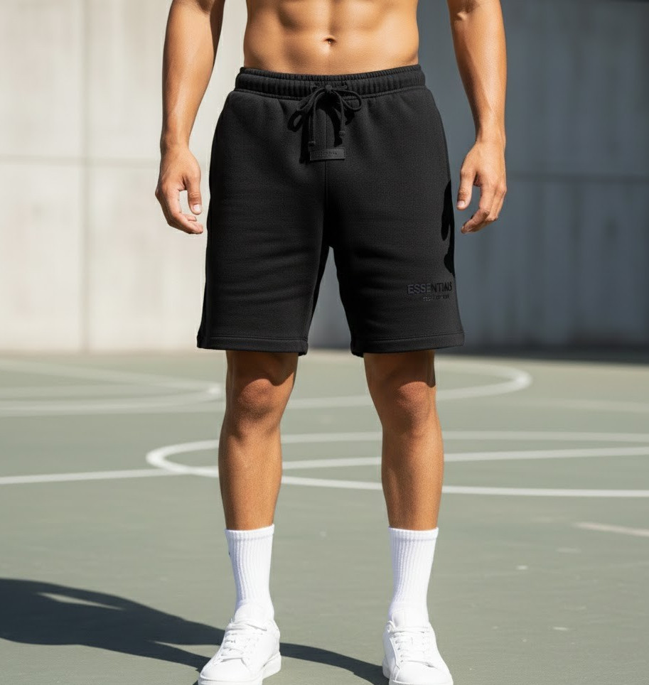 Essentials Fear of God Sweat Shorts 100% Authentic Black Brand New