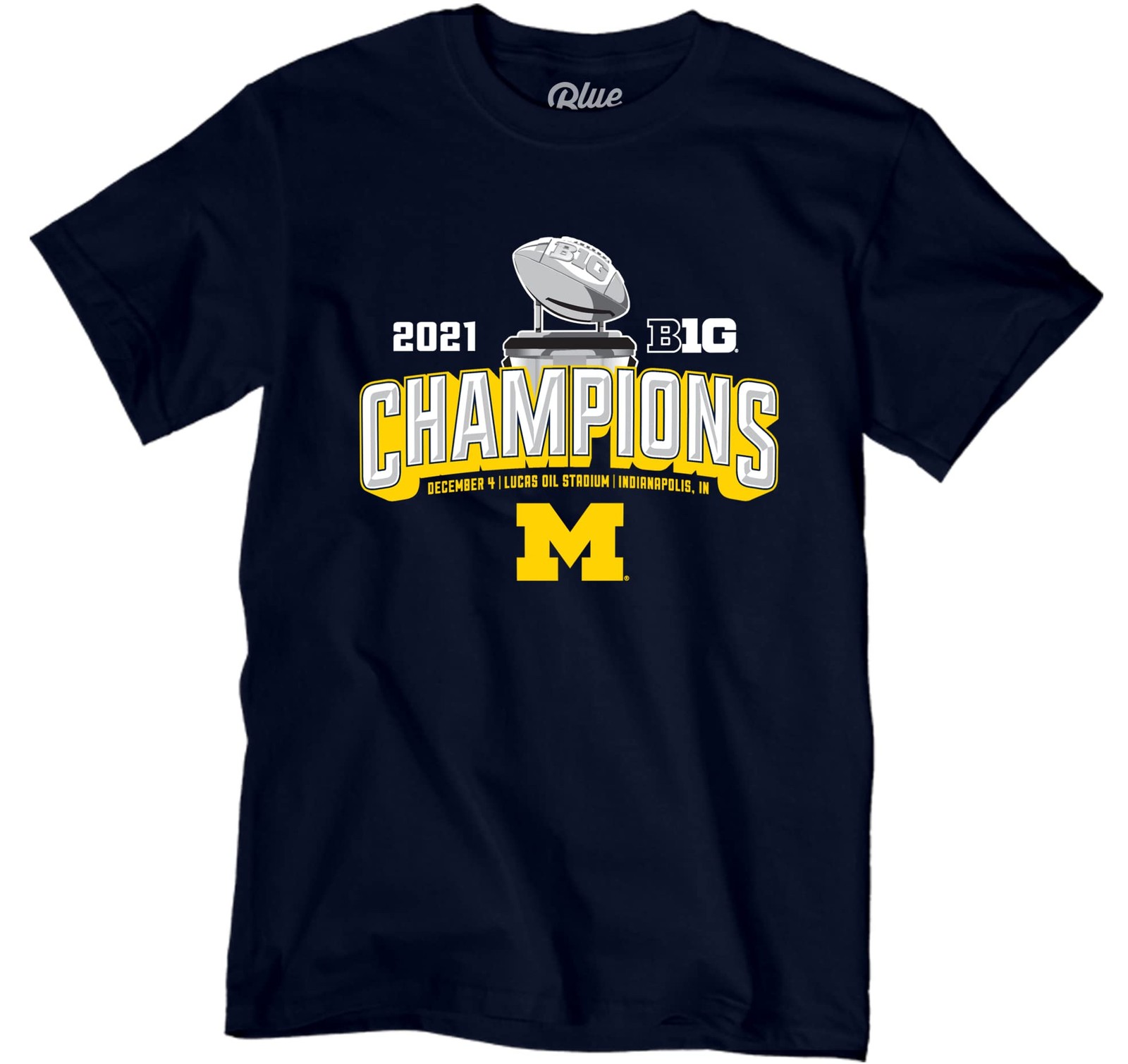Blue 84 Mens Standard Ncaa Officially Licensed Michigan Wolverines Big Ten