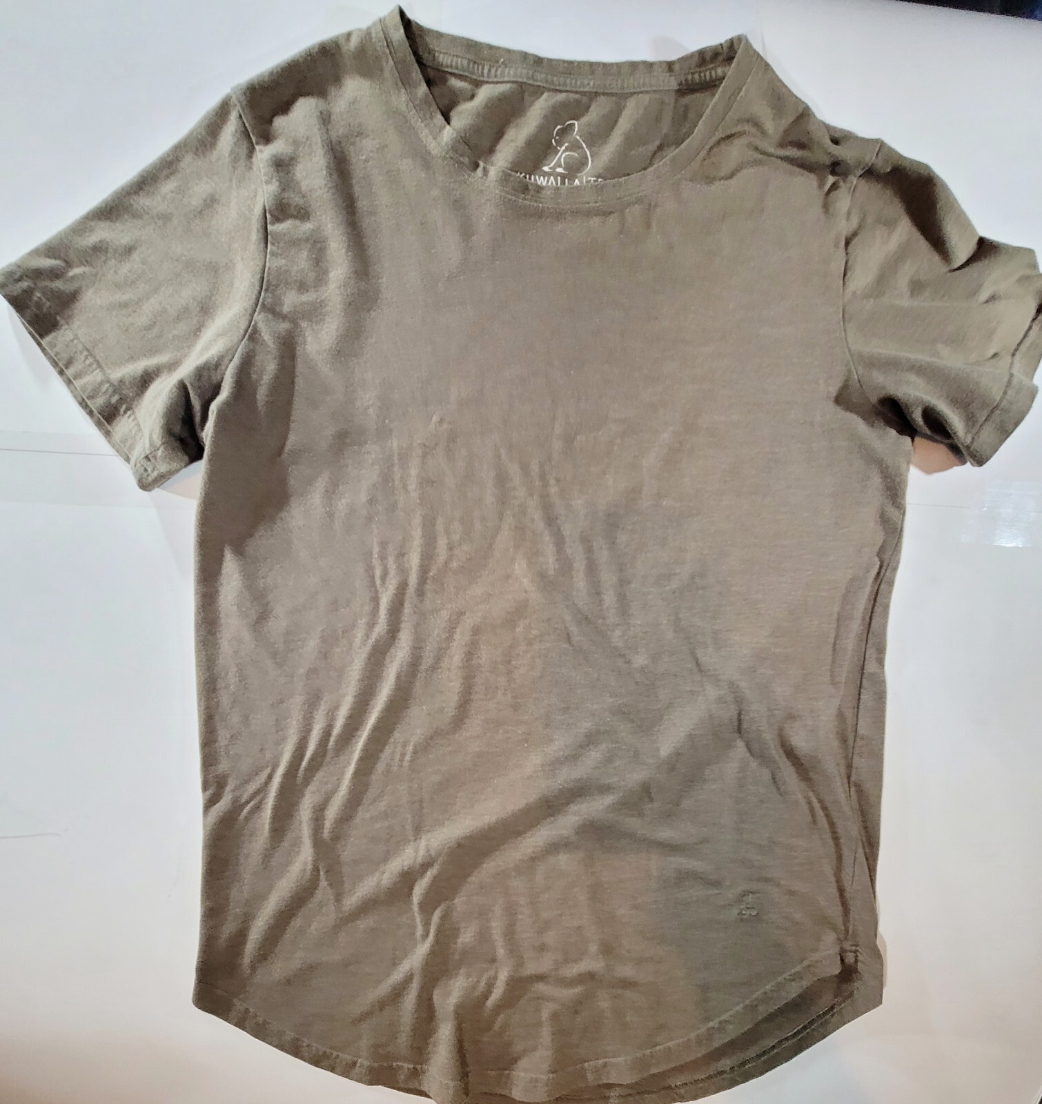 Kuwalla Tee T-Shirt Men’s Large Brown Cotton Round Neck Short Sleeve Pullover