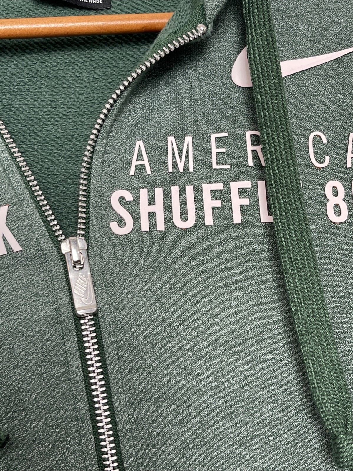 Nike Shamrock Shuffle 8K 2019 Full Zip Hoodie Small Green Running Athleisure