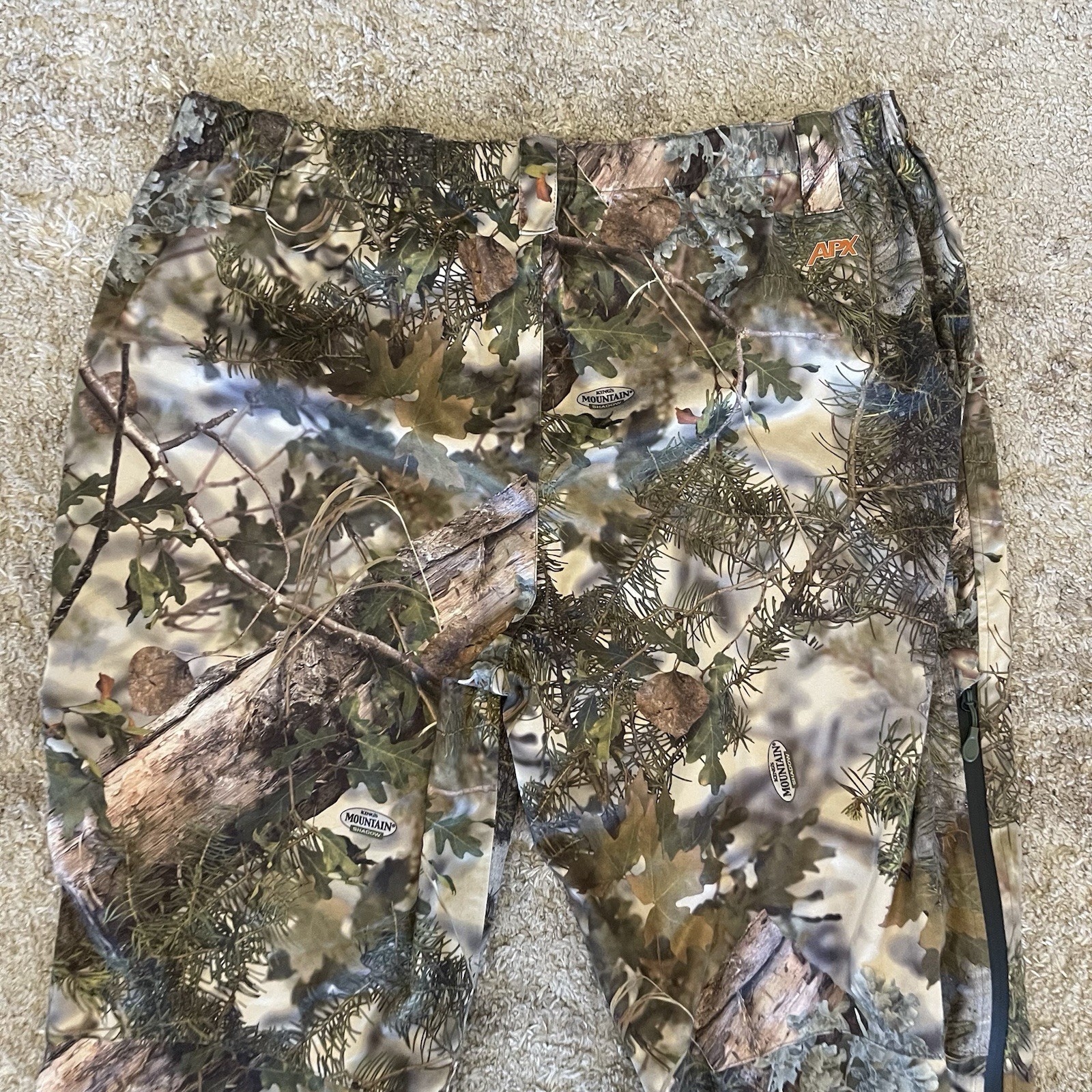 Russel Outdoors Pants Mens XL Green Camo APX L5 Cyclone Pant Hunting Outdoors