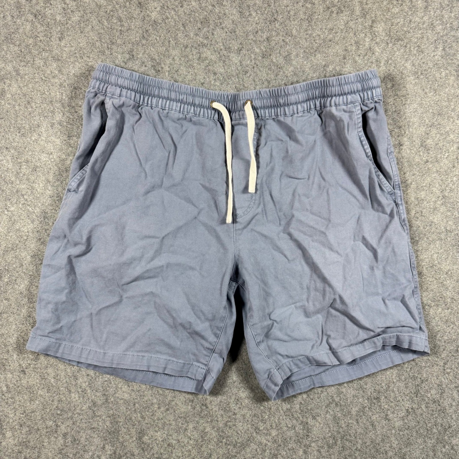 Marine Layer Saturday Shorts Mens L Grey Pull On Elastic Waist Stretch Casual