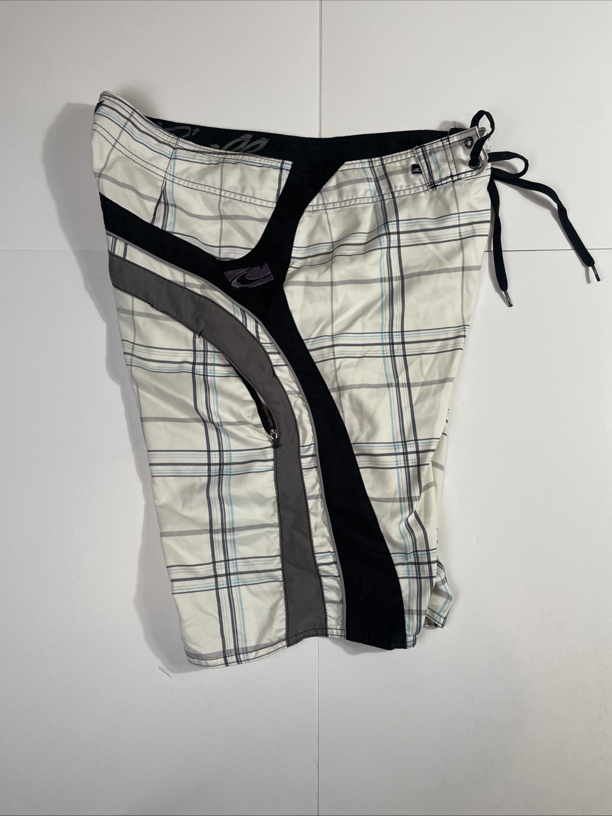 O’Neill Superfreak Board Shorts Mens Size [W34] Plaid Swim Trunks Surf Y2K