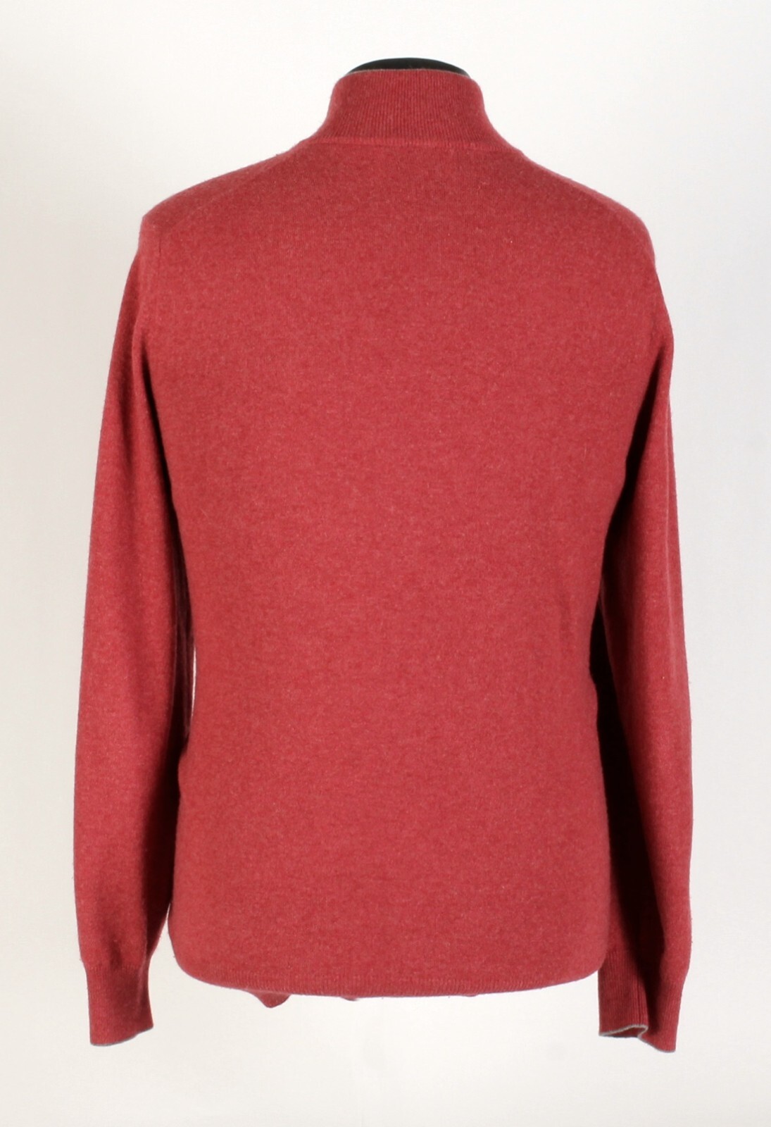 Brunello Cucinelli 100% Cashmere 1/2 Zip Sweater – Red – XL – $1350 Retail