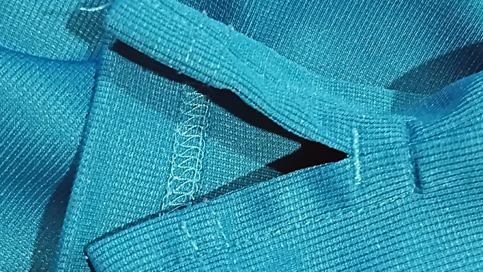Greg Norman Mens Polo Shirt Turquoise Blue XL Polyester Tiny Spec Flaw, Golf