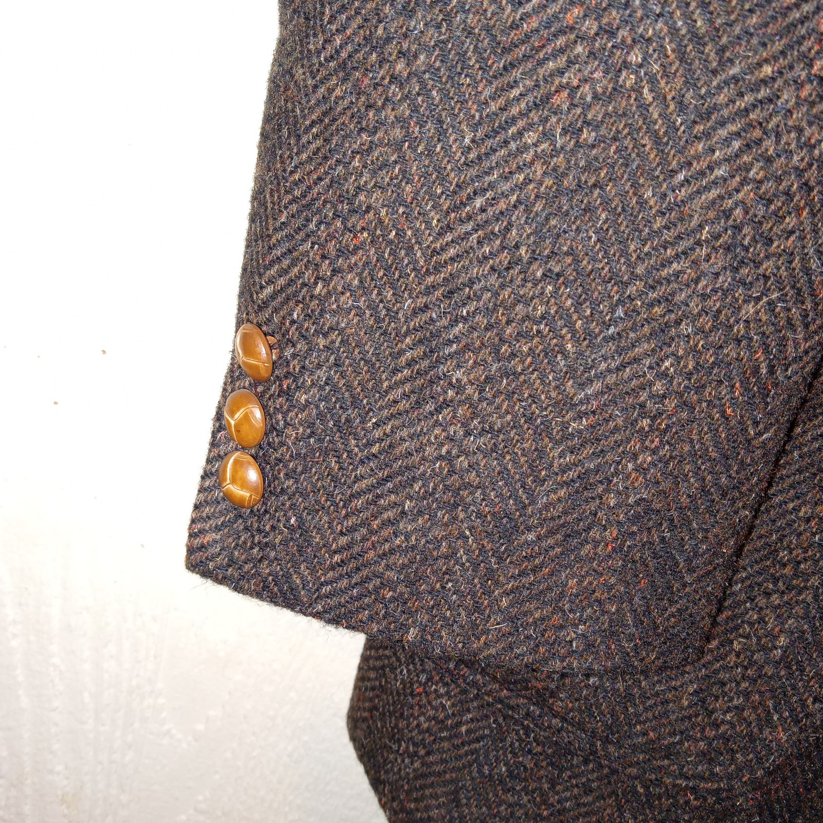 Vtg PENDLETON 100% Virgin Wool Lined Tweed Men’s Overcoat 44 Long Heavyweight
