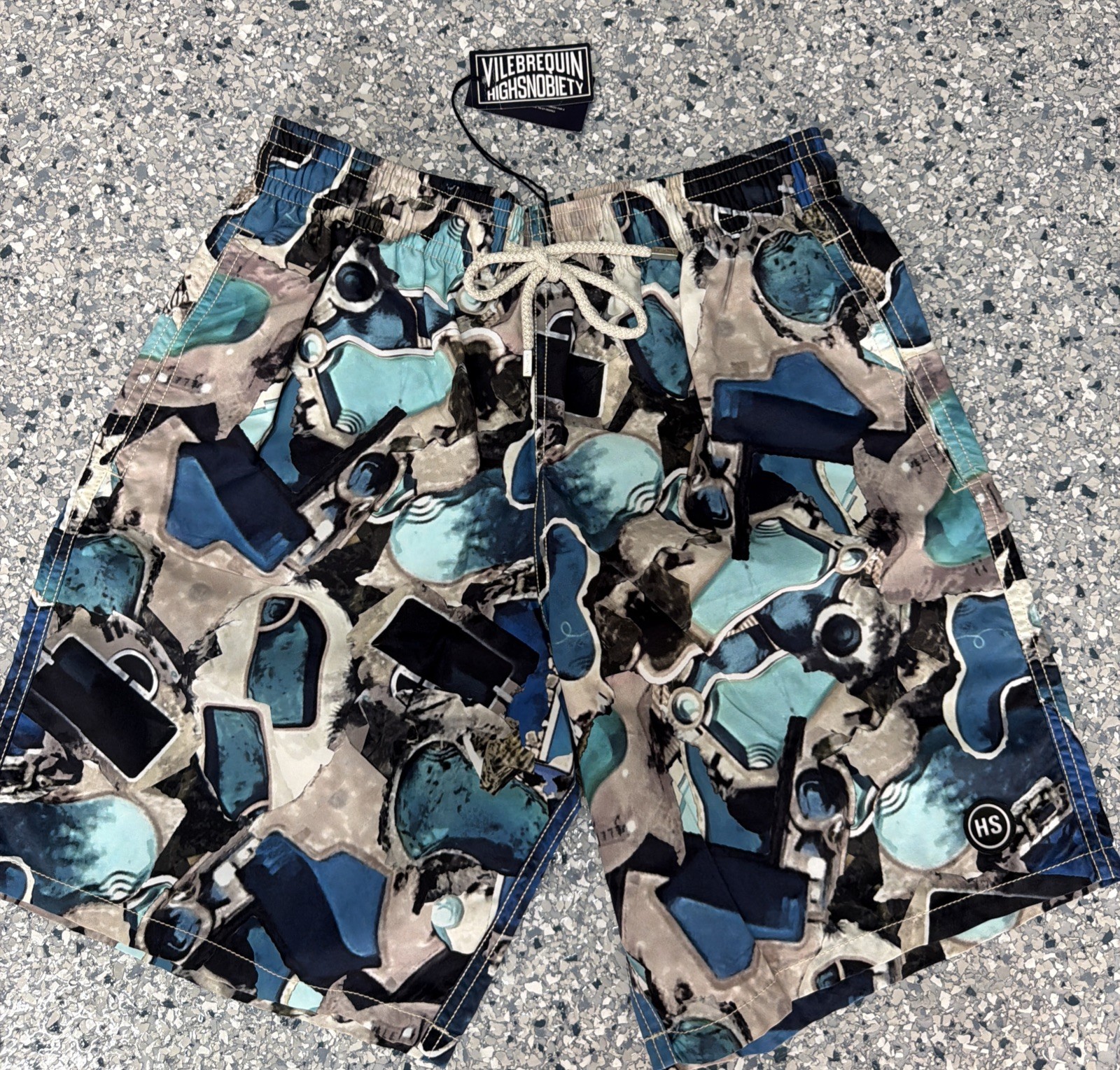 NWT 100% AUTHENTIC VILEBREQUIN Swim Trunks OKOA – XL – BLUE – MEN – EXTRA LARGE