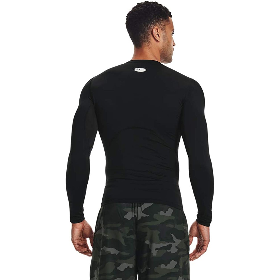 Under Armour Men’s Armour HeatGear Compression Long-Sleeve Tee , Black, Large