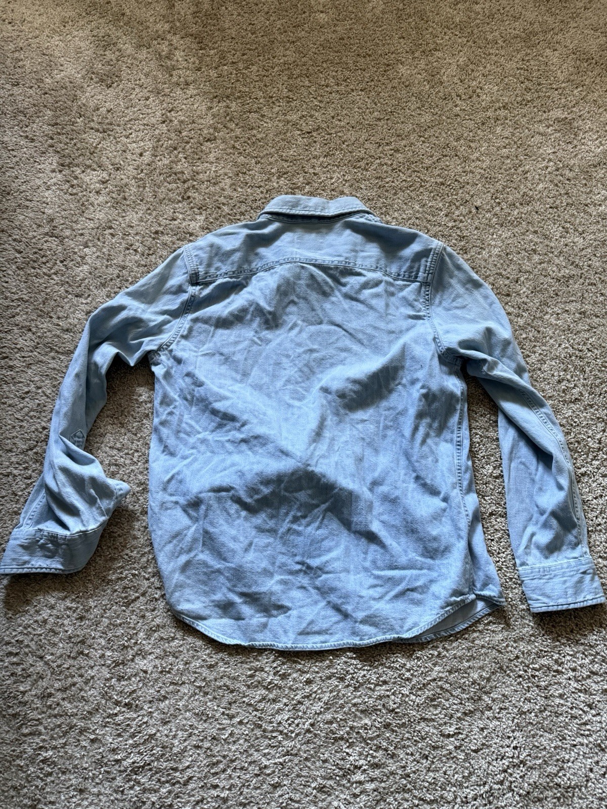 Abercrombie & Fitch Men’s Long Sleeve Button Front Shirt Size Small