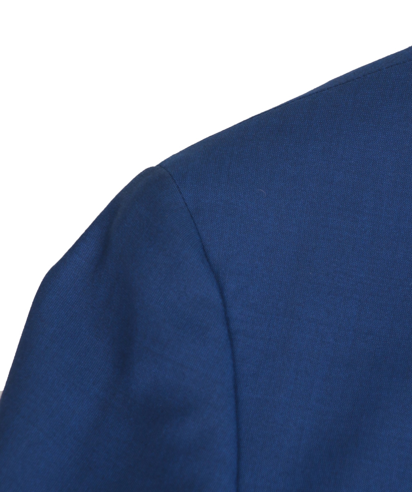 Men’s 48 Short Blue Bespoke Drago Lanificio In Biella Wool Surgeon Cuffs Suit