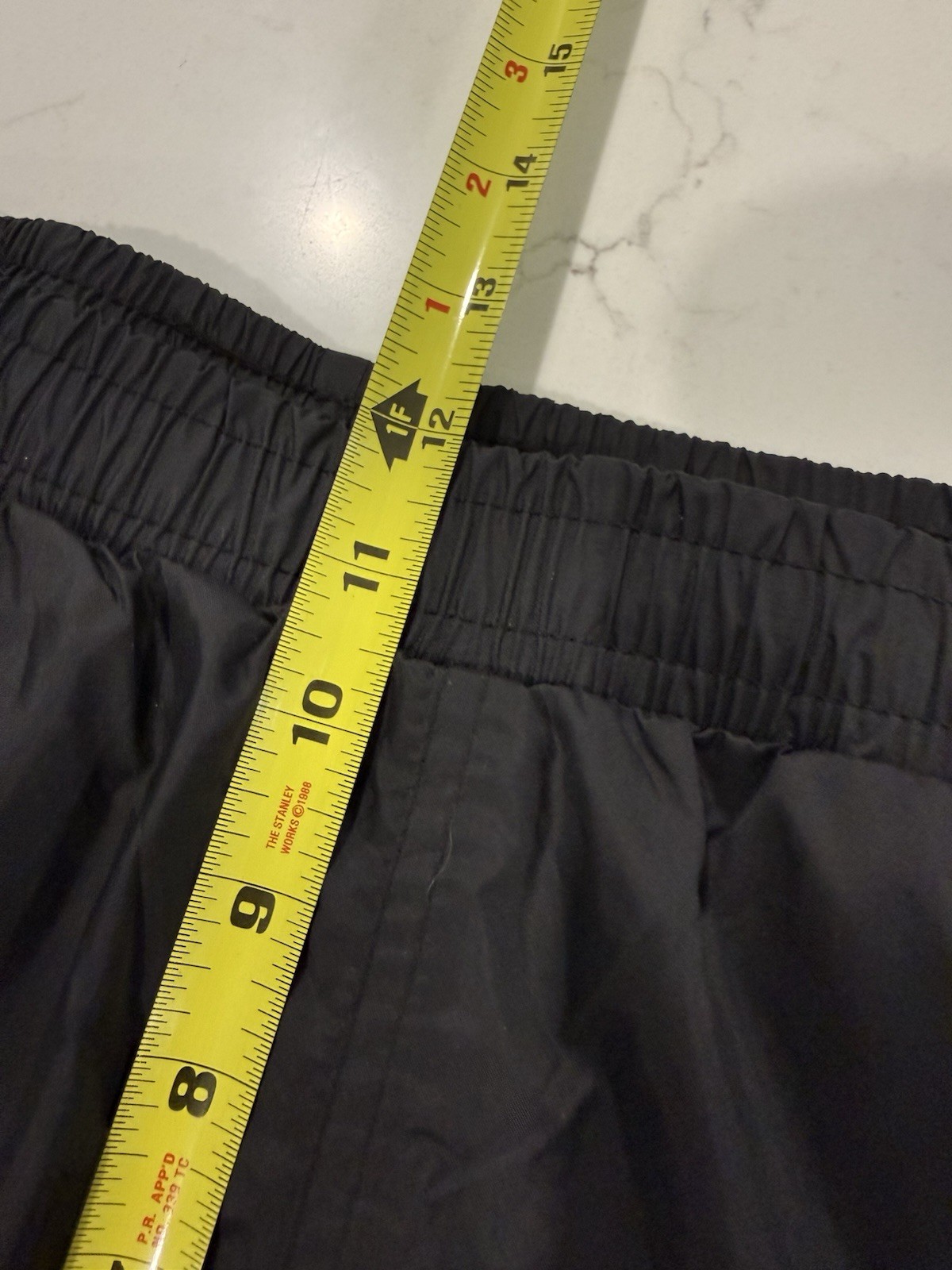33000 ft Mens XL Black Adj. Ankle Zip Drawstring Waterproof Pants Zip Pock NWT