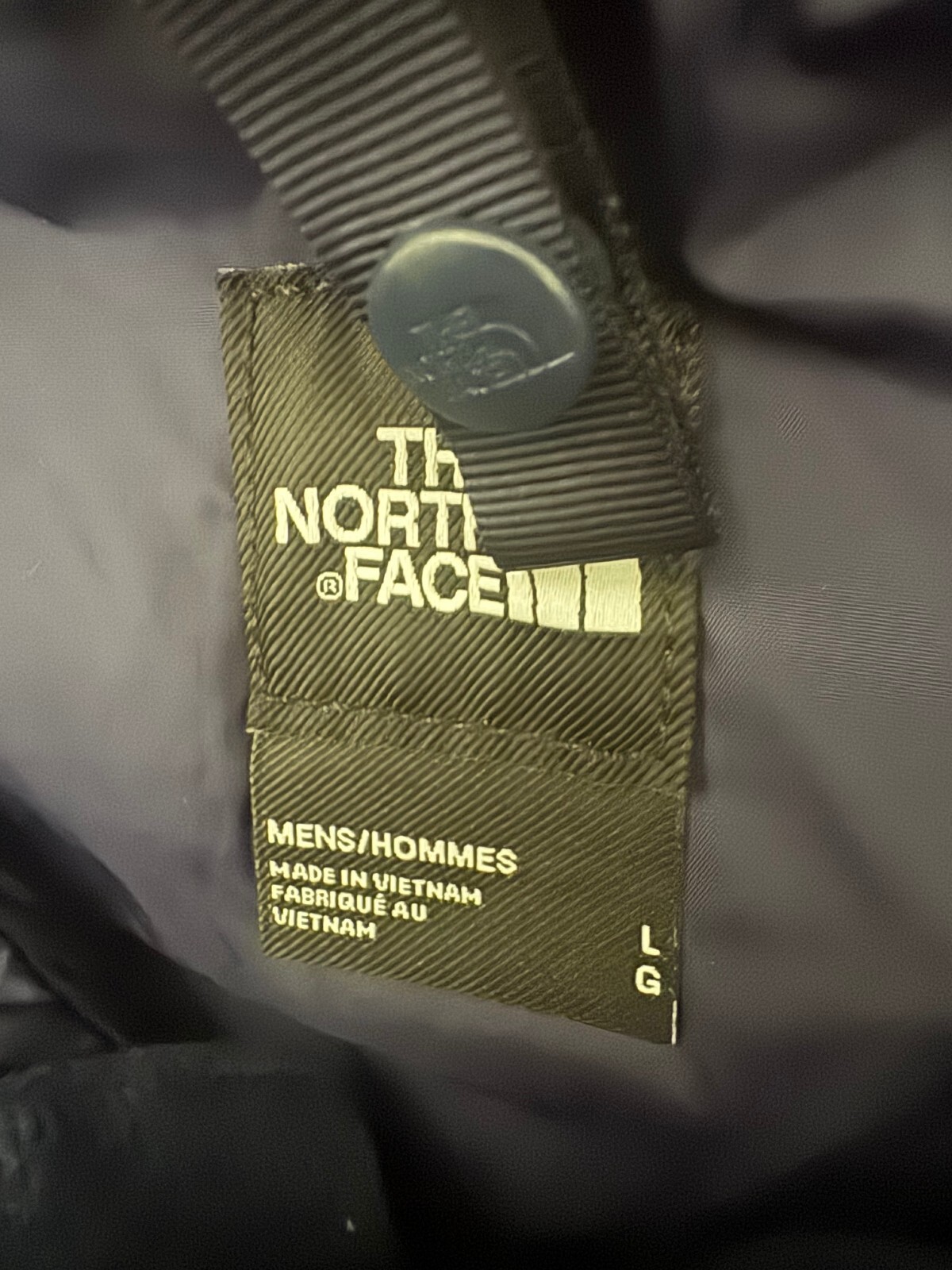 The North Face Men’s Jacket L Large Navy blue Hooded Rain Waterproof Shell Coat