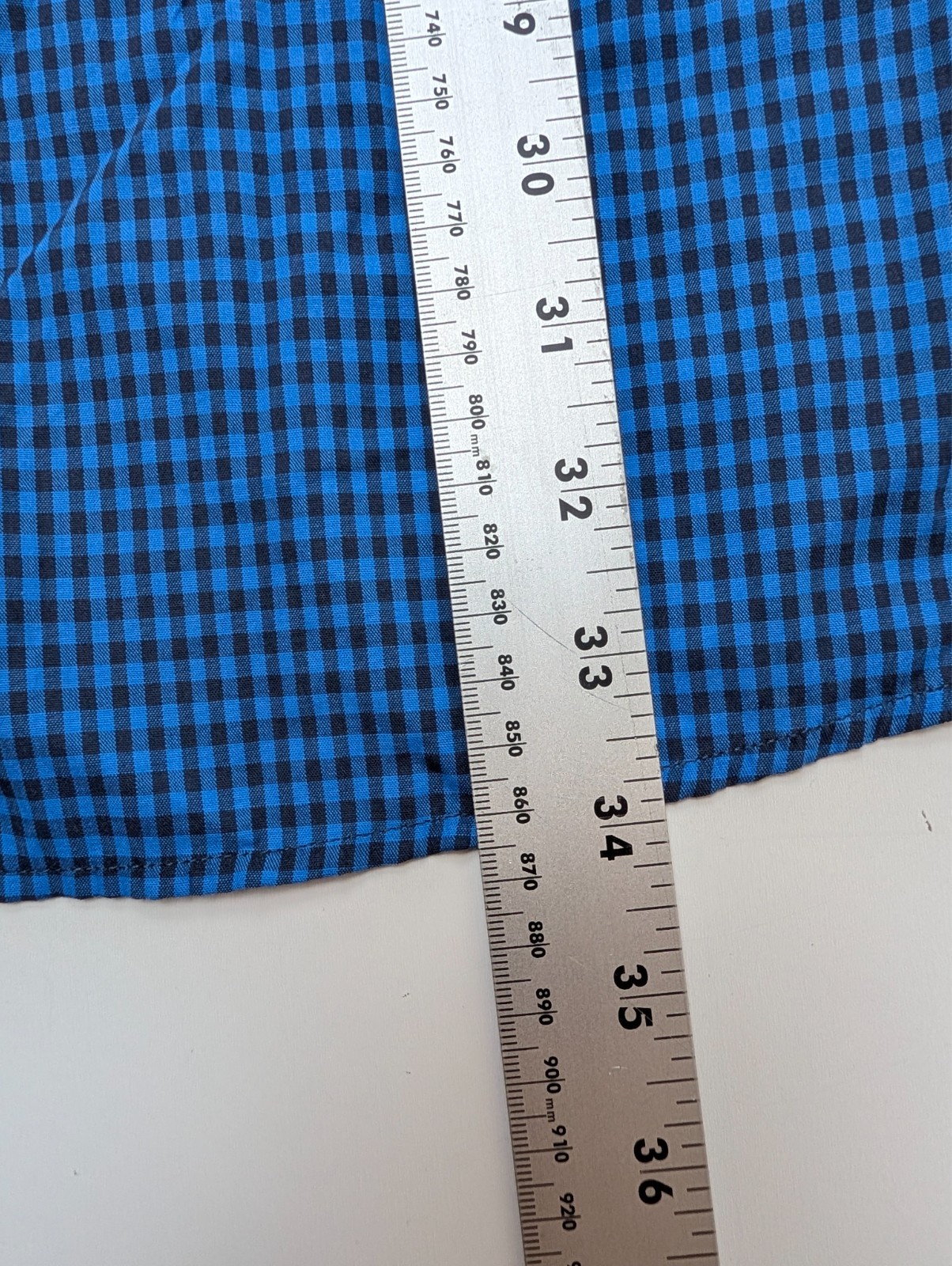 Harbor Bay DXL Casual Button Down Shirt XLT 1XLT Blue Black Plaid Striped NEW