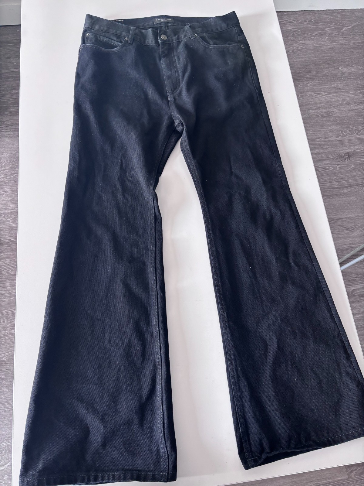 Balenciaga Black Flared Denim Jeans