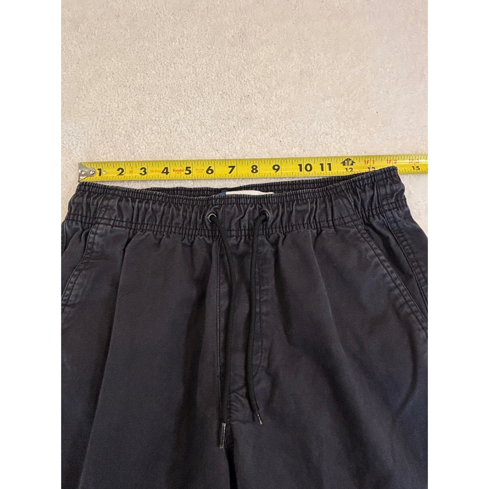 Old Navy Modern Jogger Built-In Flex Black Tapered Elastic Waist Pants Mens S