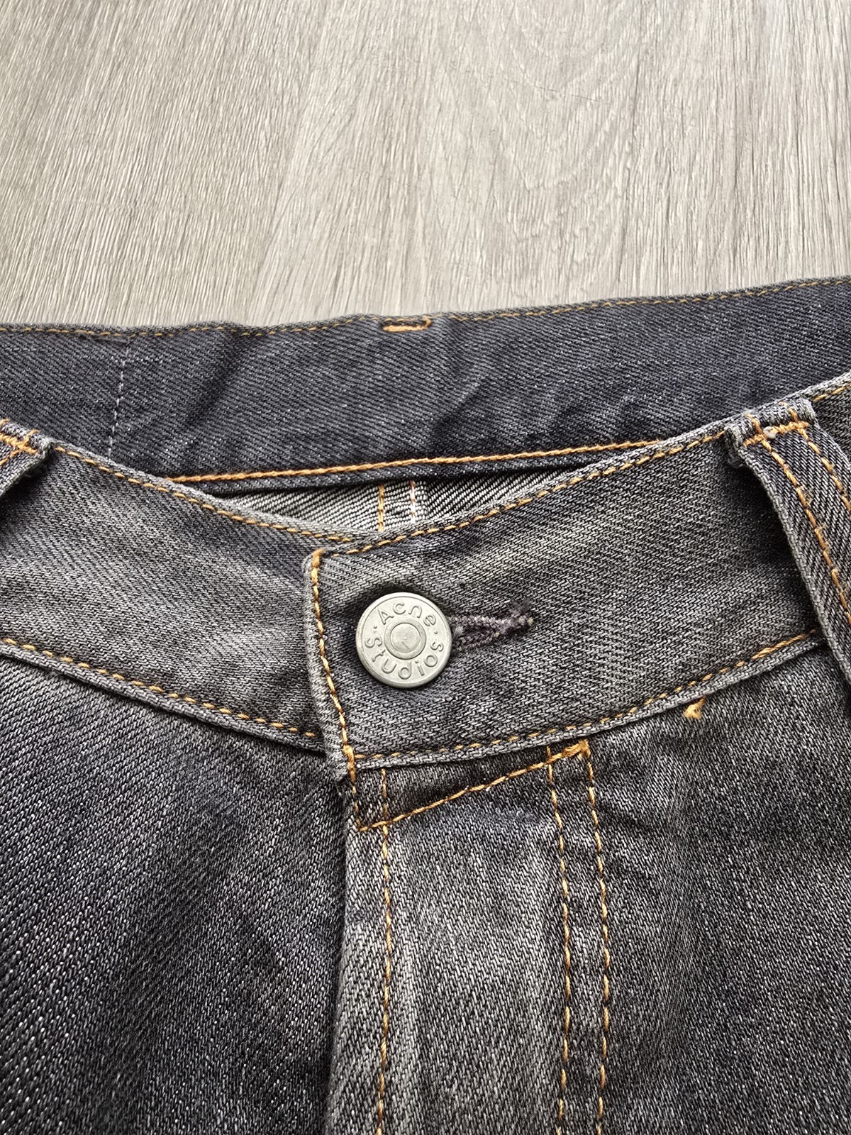 Acne Studios 2023M FN Black Trafalgar Jeans Size 46 Wide Baggy Made in Italy