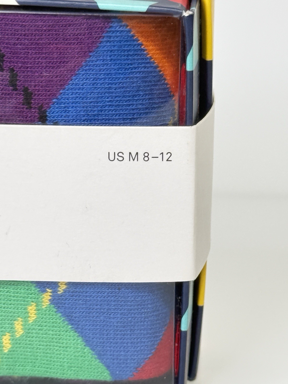 Happy Socks 3 Pair Crew Men 8-12 Women 10-12 1/2 Multicolor