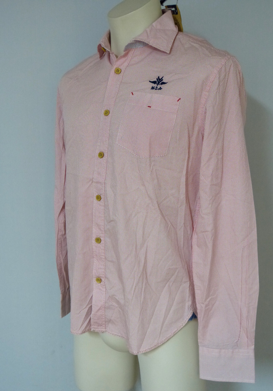 NZA New Zealand Auckland men’s classic shirt casual shirt 100% cotton