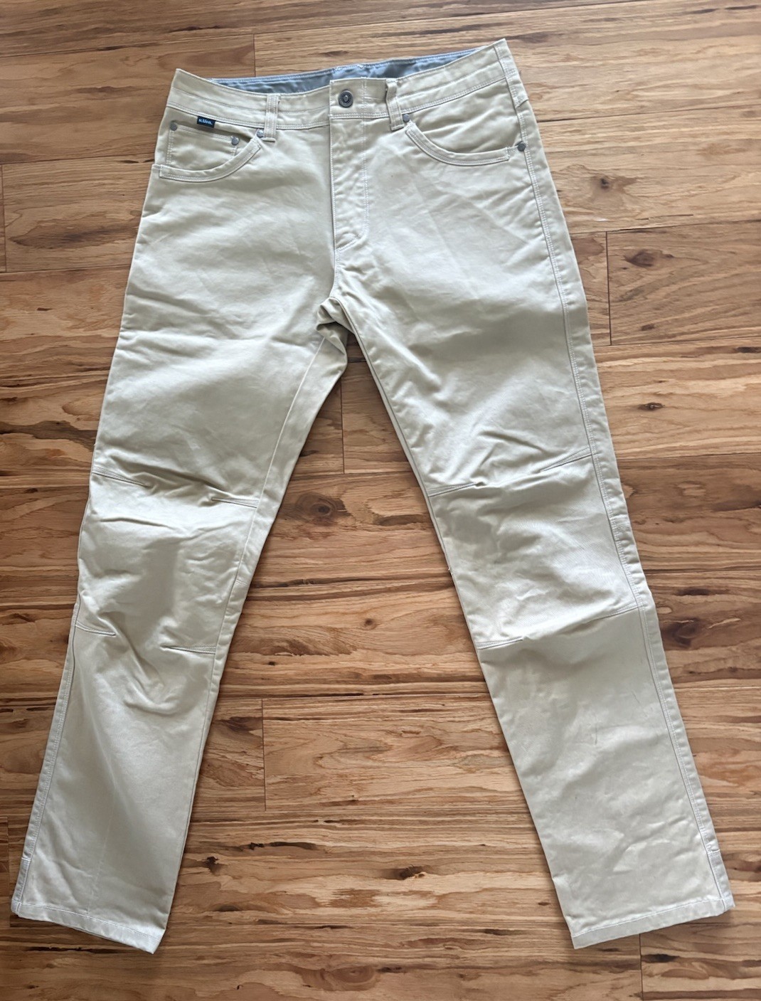 Kuhl Free Rydr Pants Mens 32×34 Khaki Vintage Patina Dye Outdoor Hiking Stretch