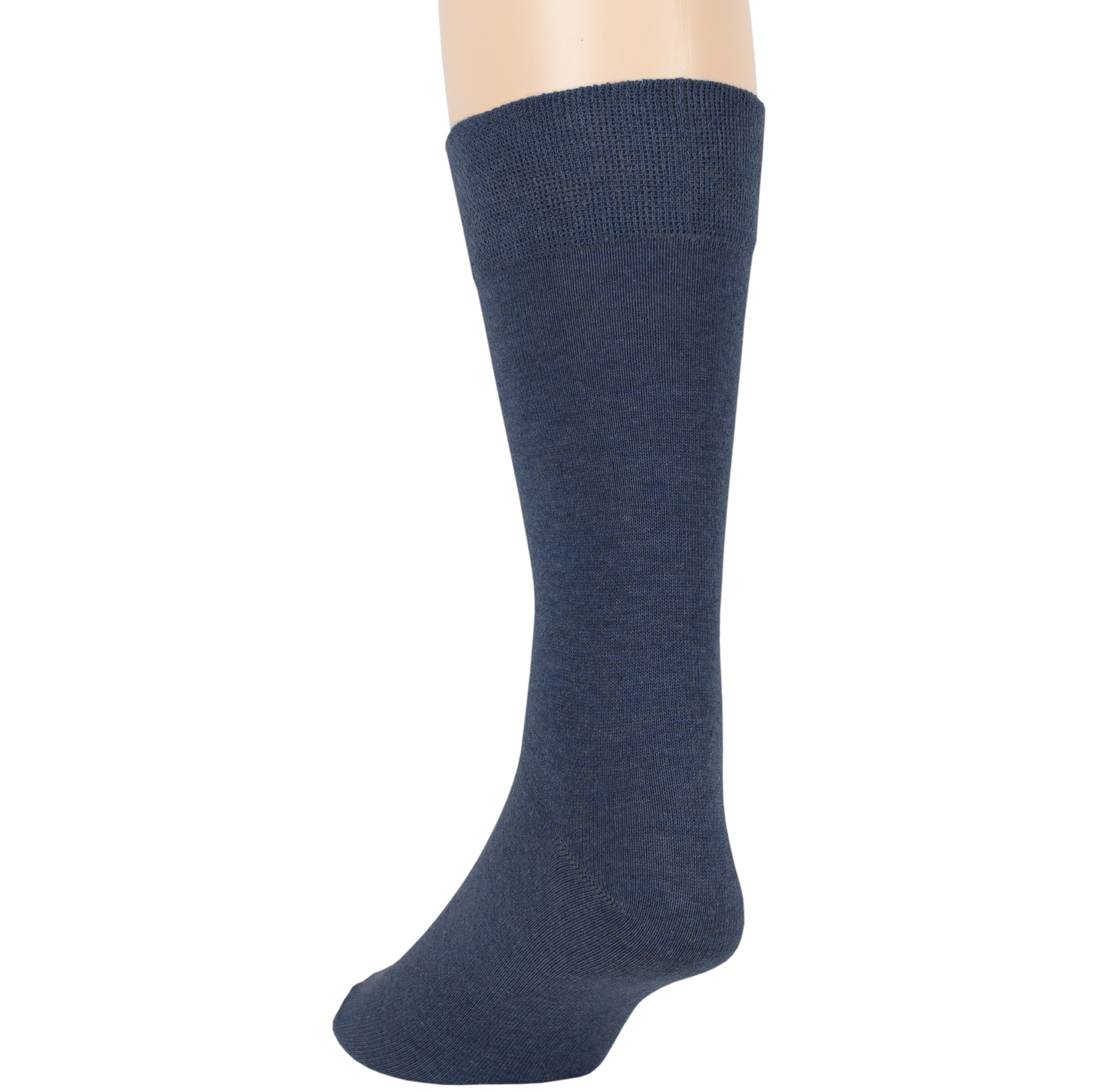 Men’s Cotton 6 Pack Dress Business Casual Soft Crew Socks Large 10-13 Light Navy