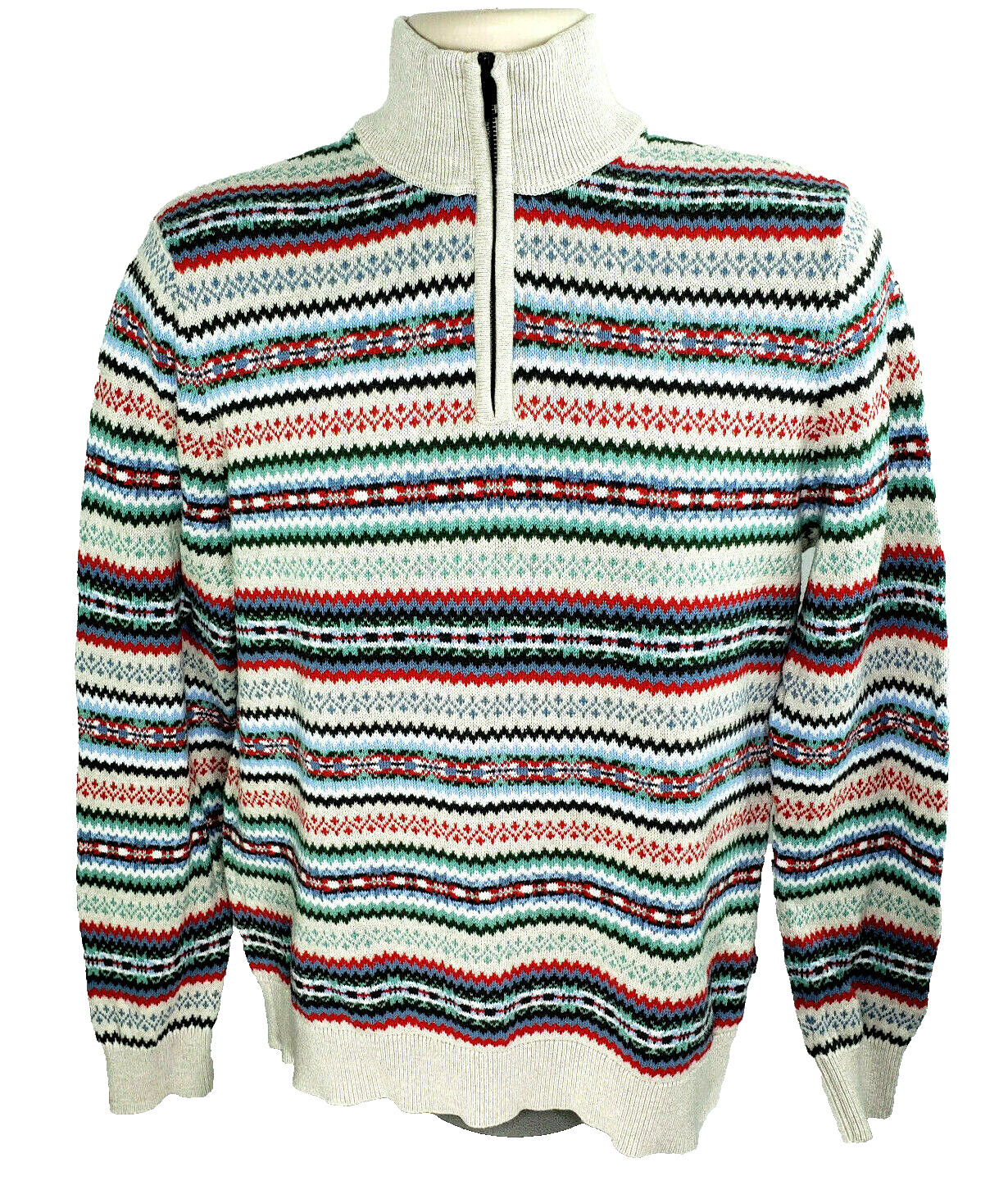 Vintage Nautica 1/4 Zip Alpine Design Sweater, Men’s M, EUC